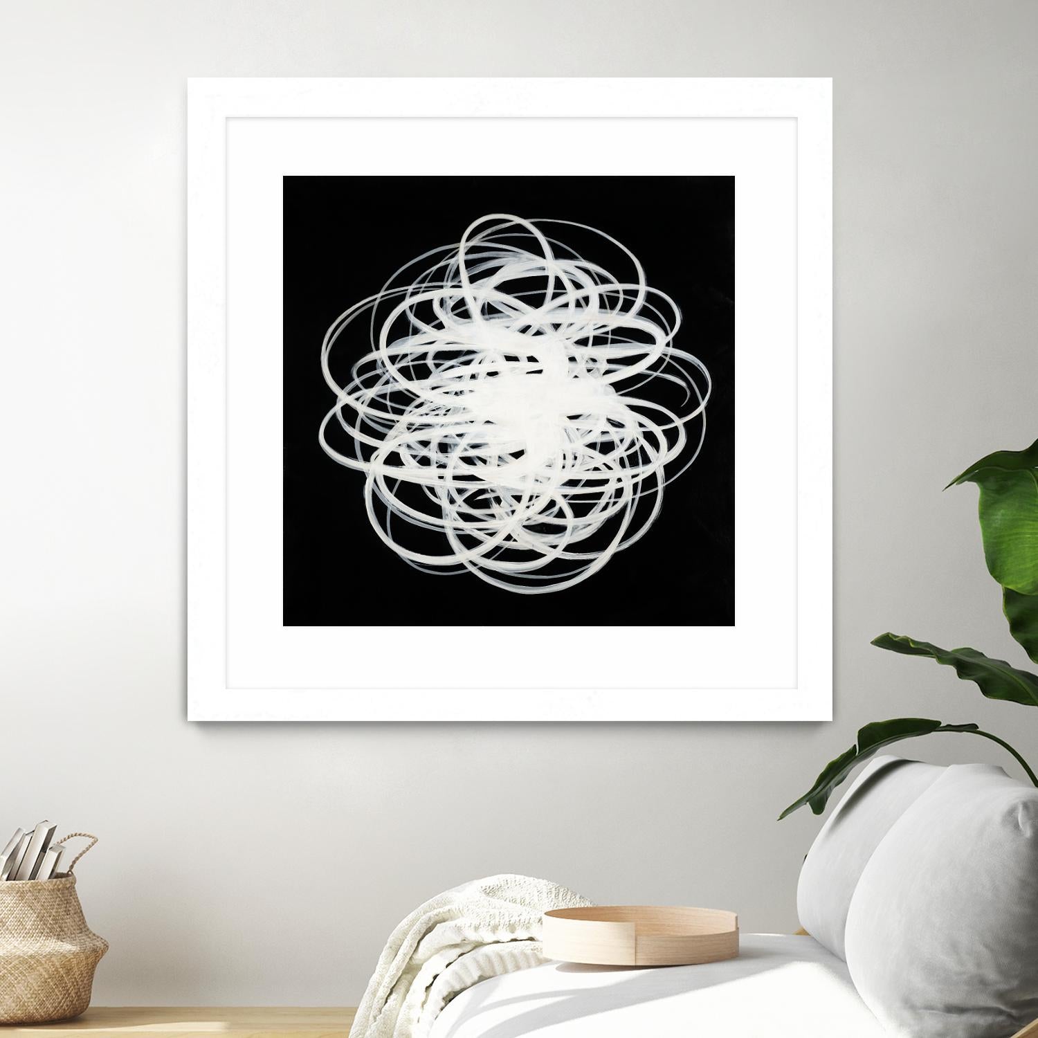 Scribbles I by KC Haxton on GIANT ART - black abstract