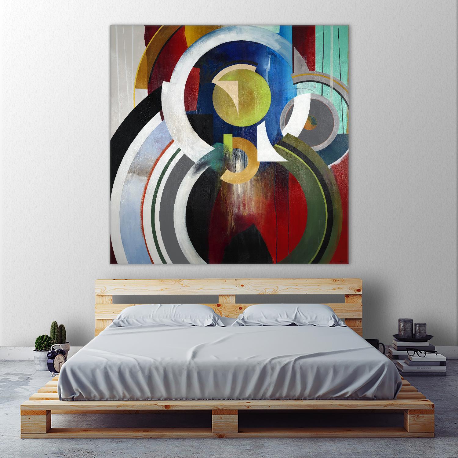 Focal by KC Haxton on GIANT ART - blue abstract