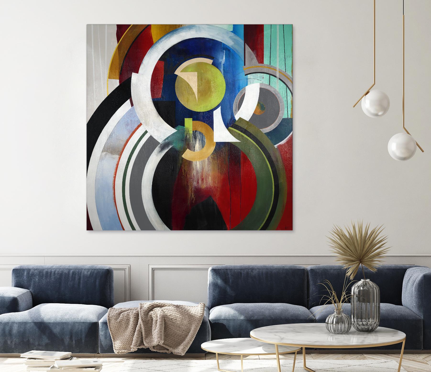 Focal by KC Haxton on GIANT ART - blue abstract