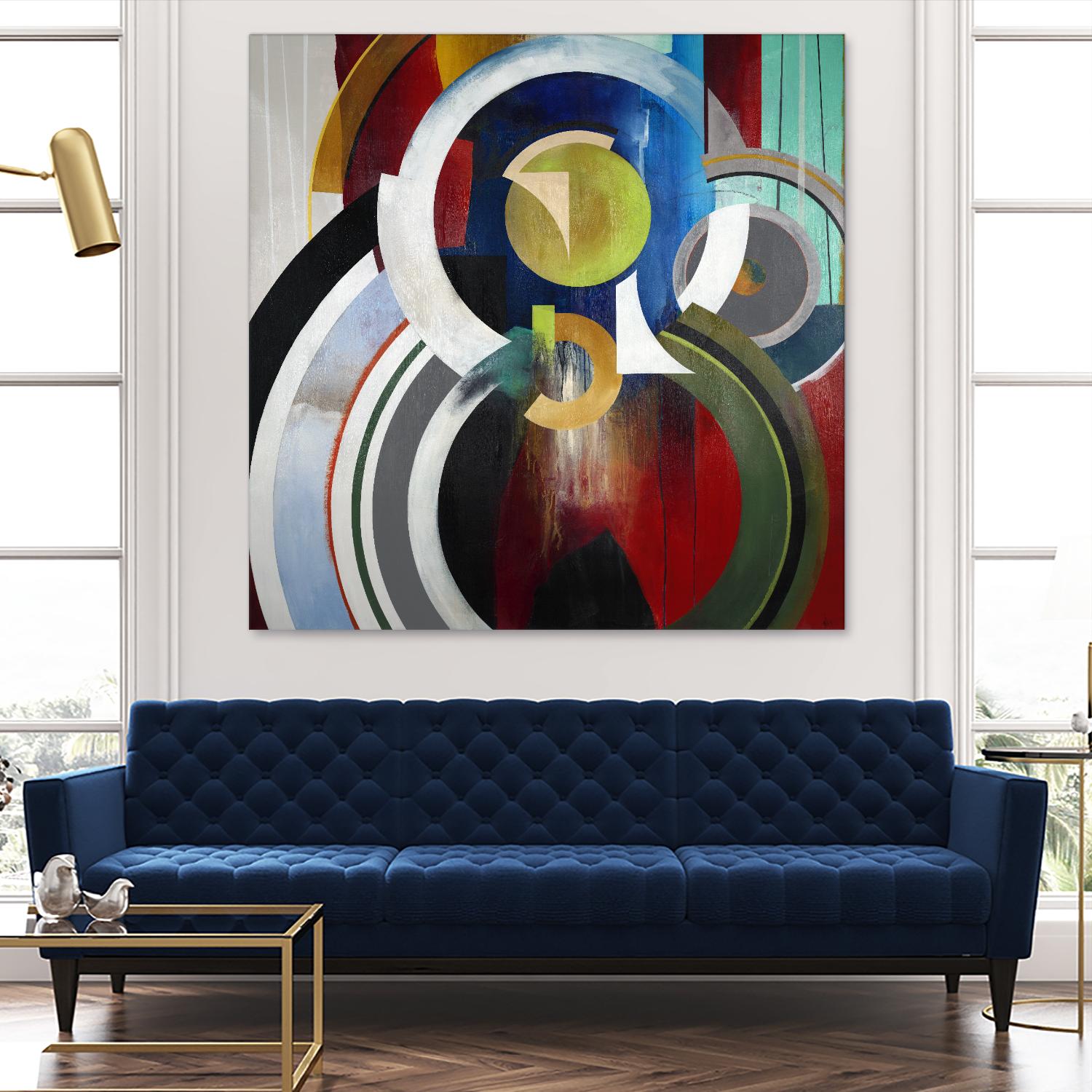 Focal by KC Haxton on GIANT ART - blue abstract