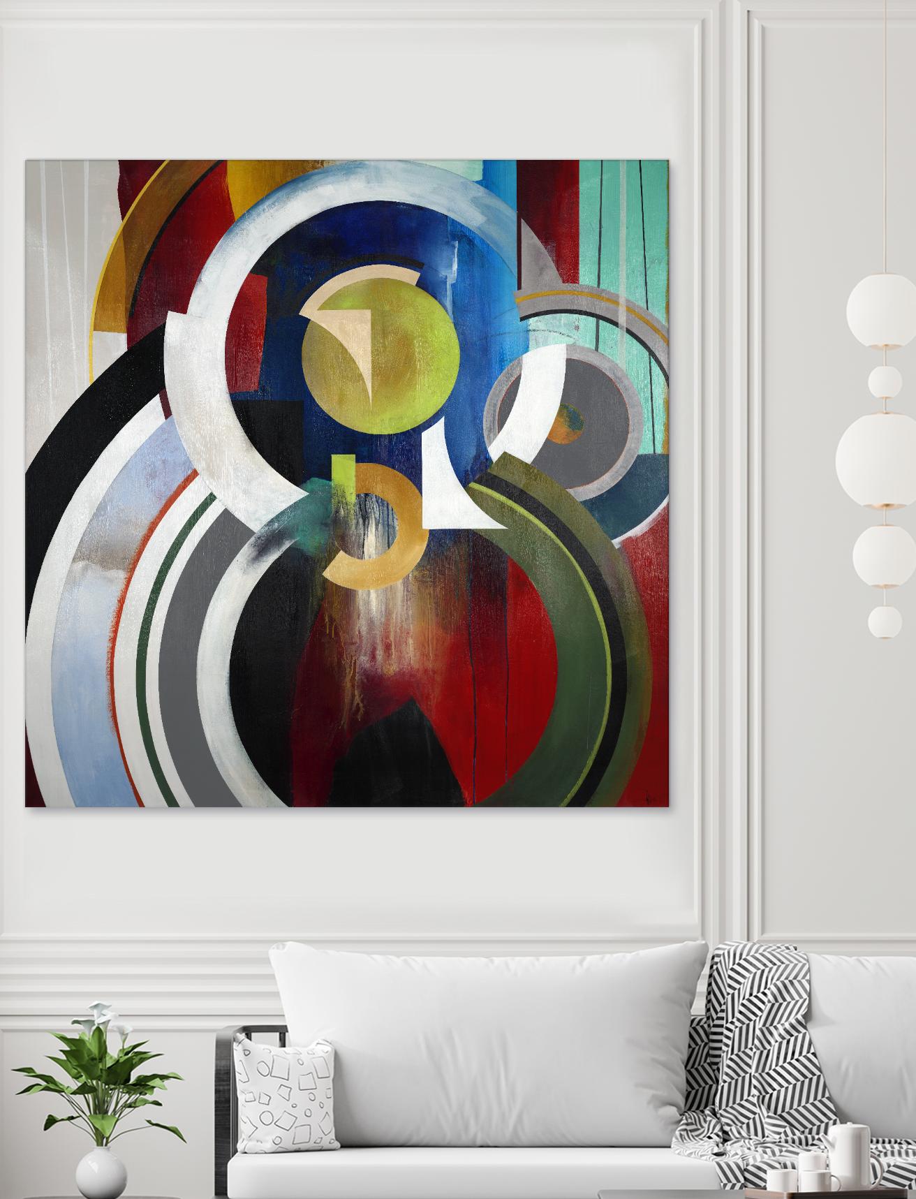 Focal by KC Haxton on GIANT ART - blue abstract