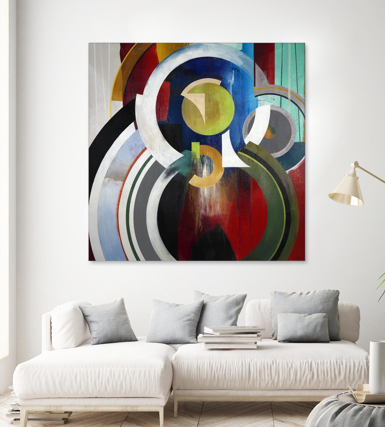 Focal by KC Haxton on GIANT ART - blue abstract