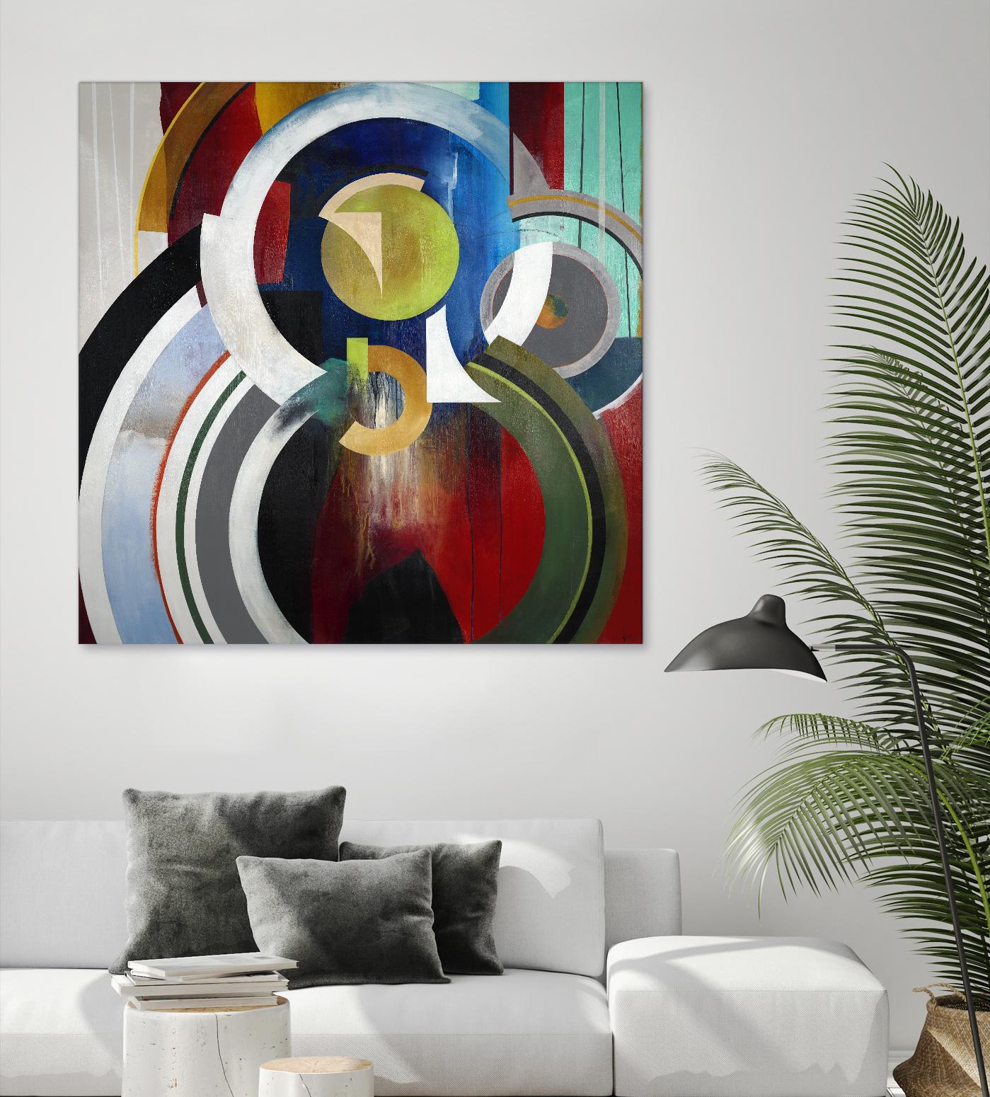 Focal by KC Haxton on GIANT ART - blue abstract