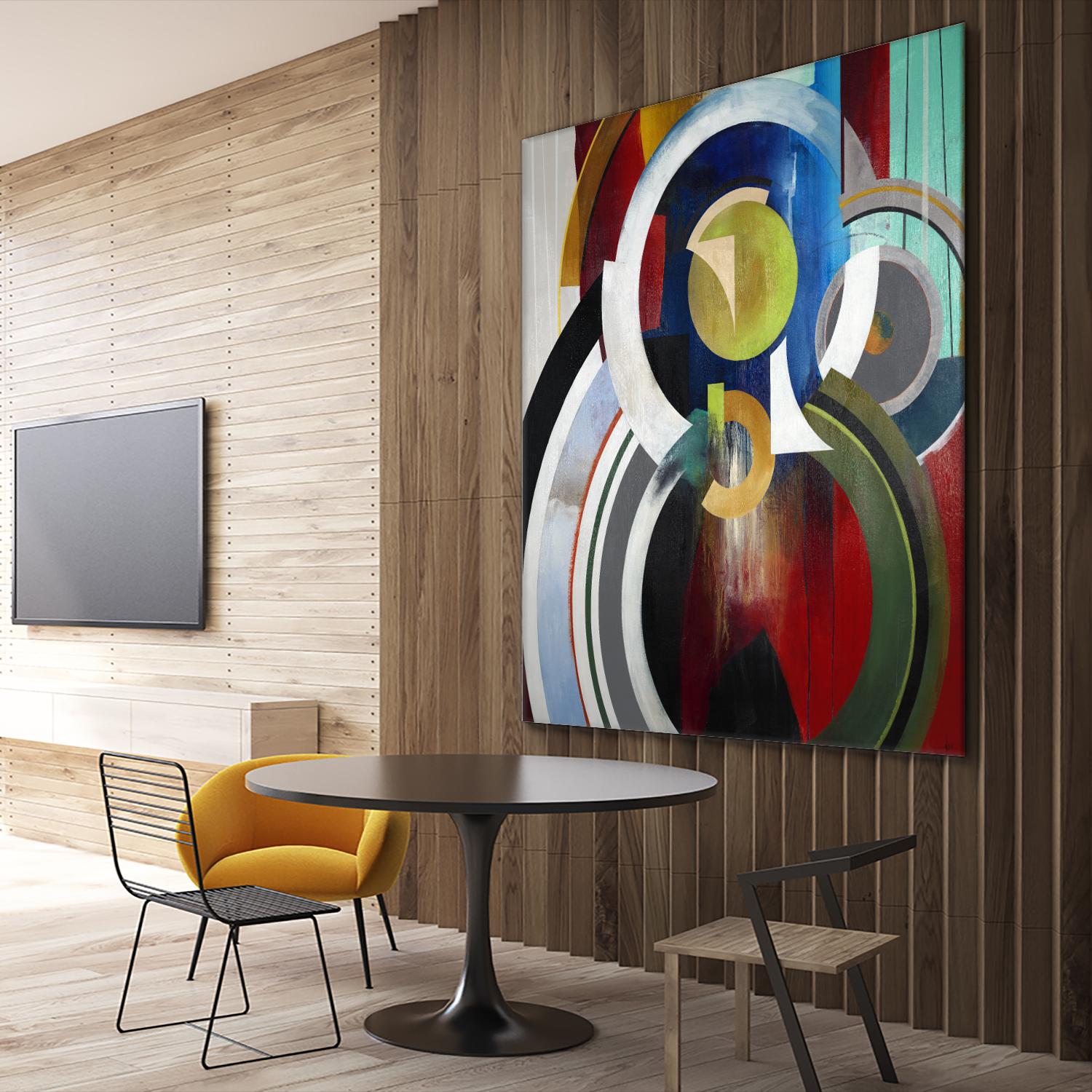 Focal by KC Haxton on GIANT ART - blue abstract