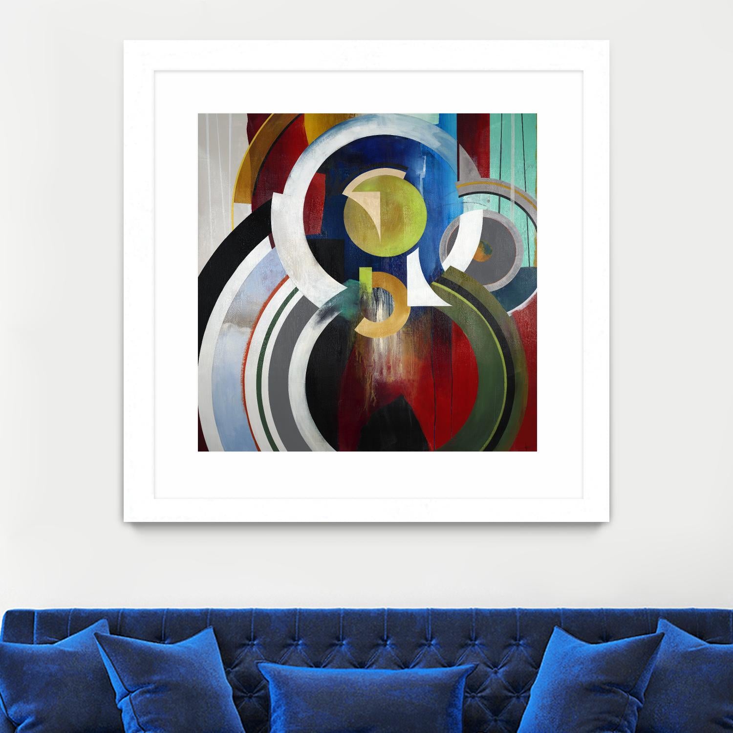 Focal by KC Haxton on GIANT ART - blue abstract
