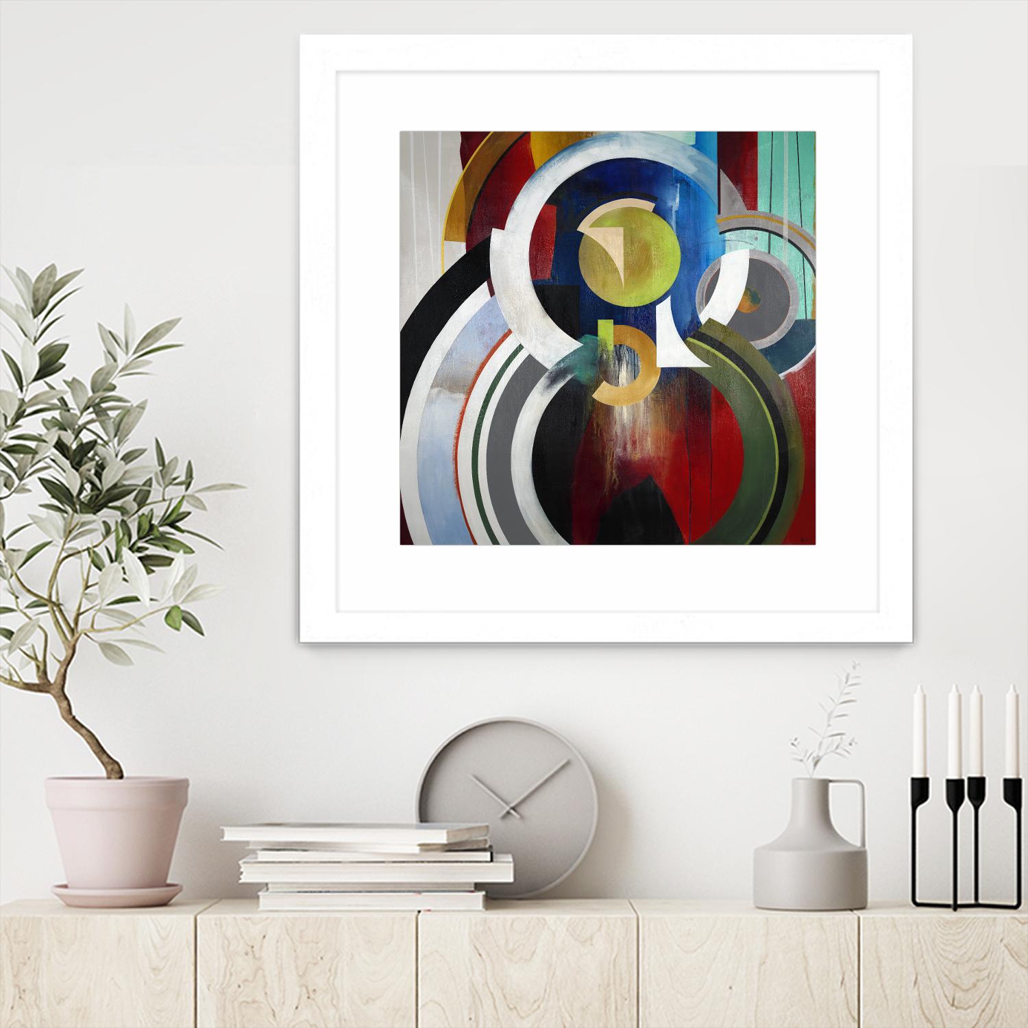 Focal by KC Haxton on GIANT ART - blue abstract