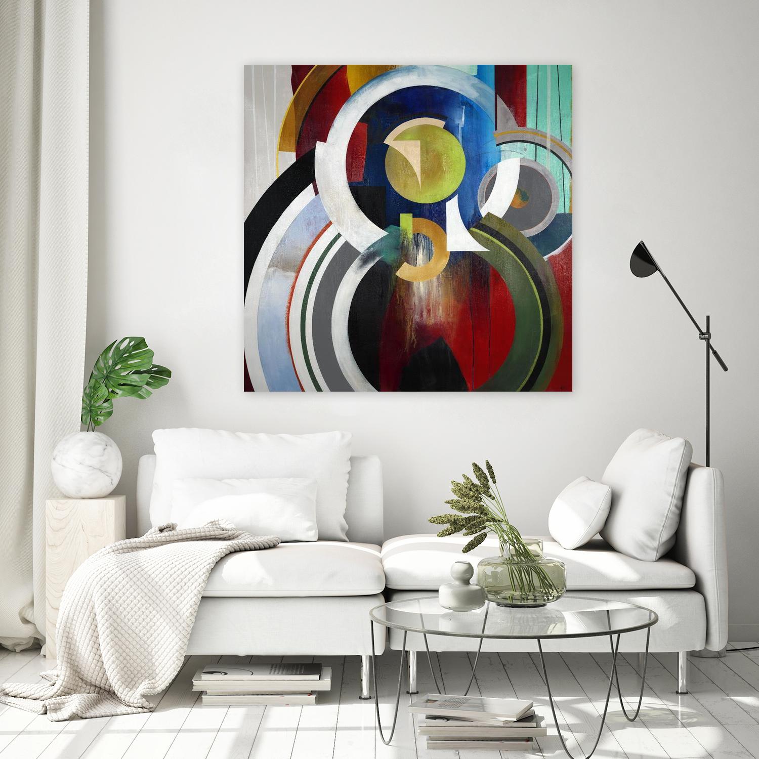 Focal by KC Haxton on GIANT ART - blue abstract