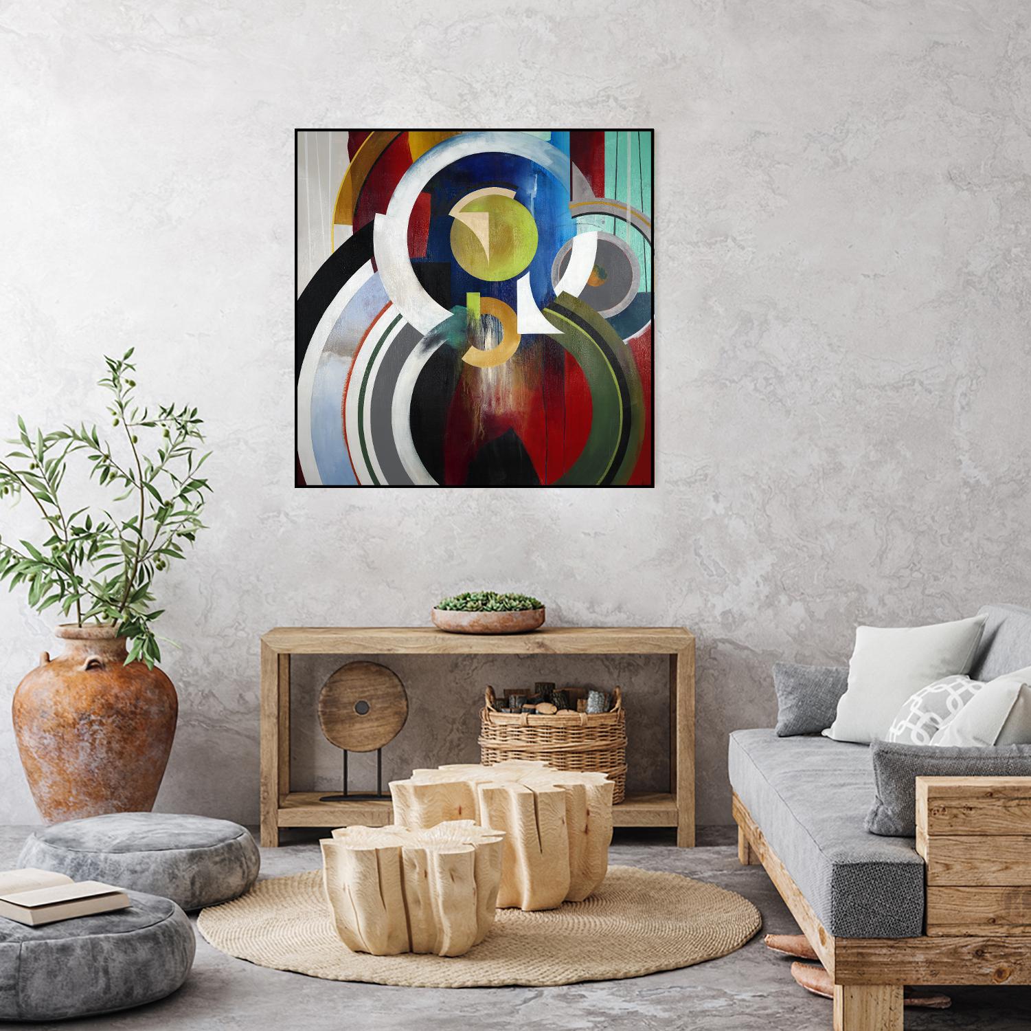 Focal by KC Haxton on GIANT ART - blue abstract