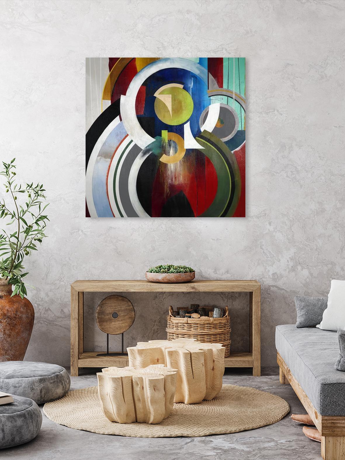 Focal by KC Haxton on GIANT ART - blue abstract