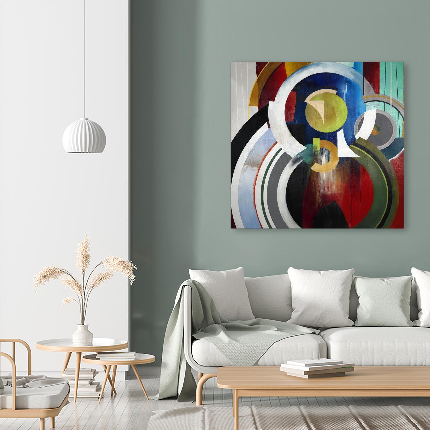 Focal by KC Haxton on GIANT ART - blue abstract