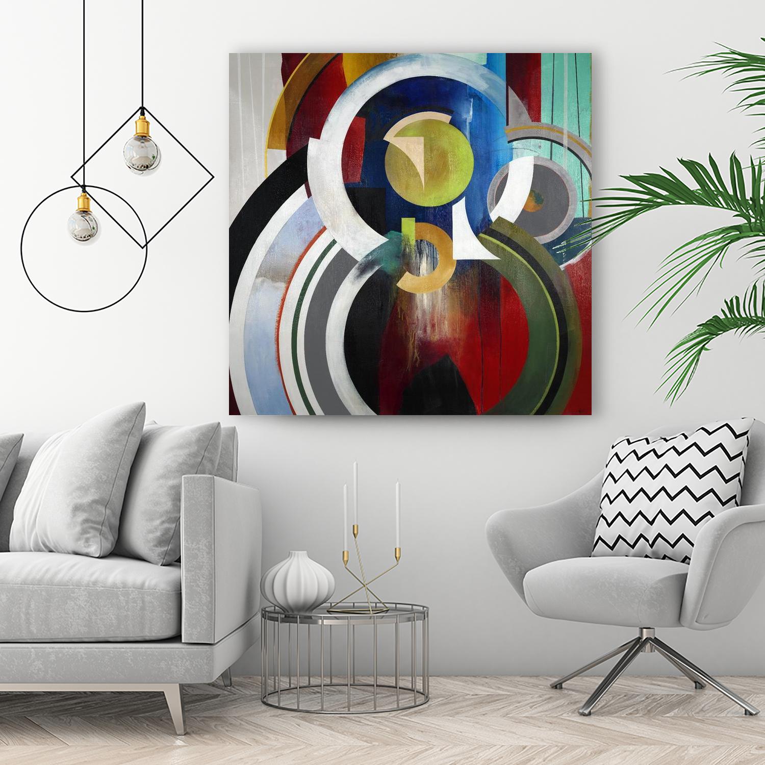 Focal by KC Haxton on GIANT ART - blue abstract