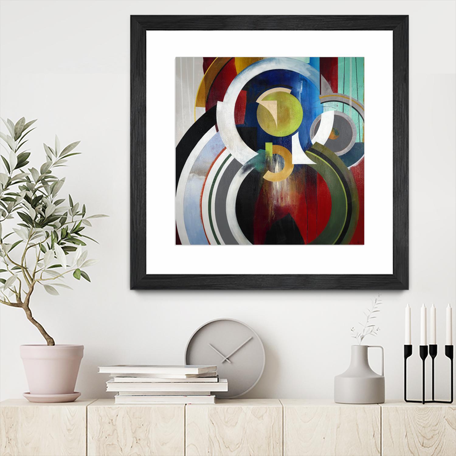 Focal by KC Haxton on GIANT ART - blue abstract