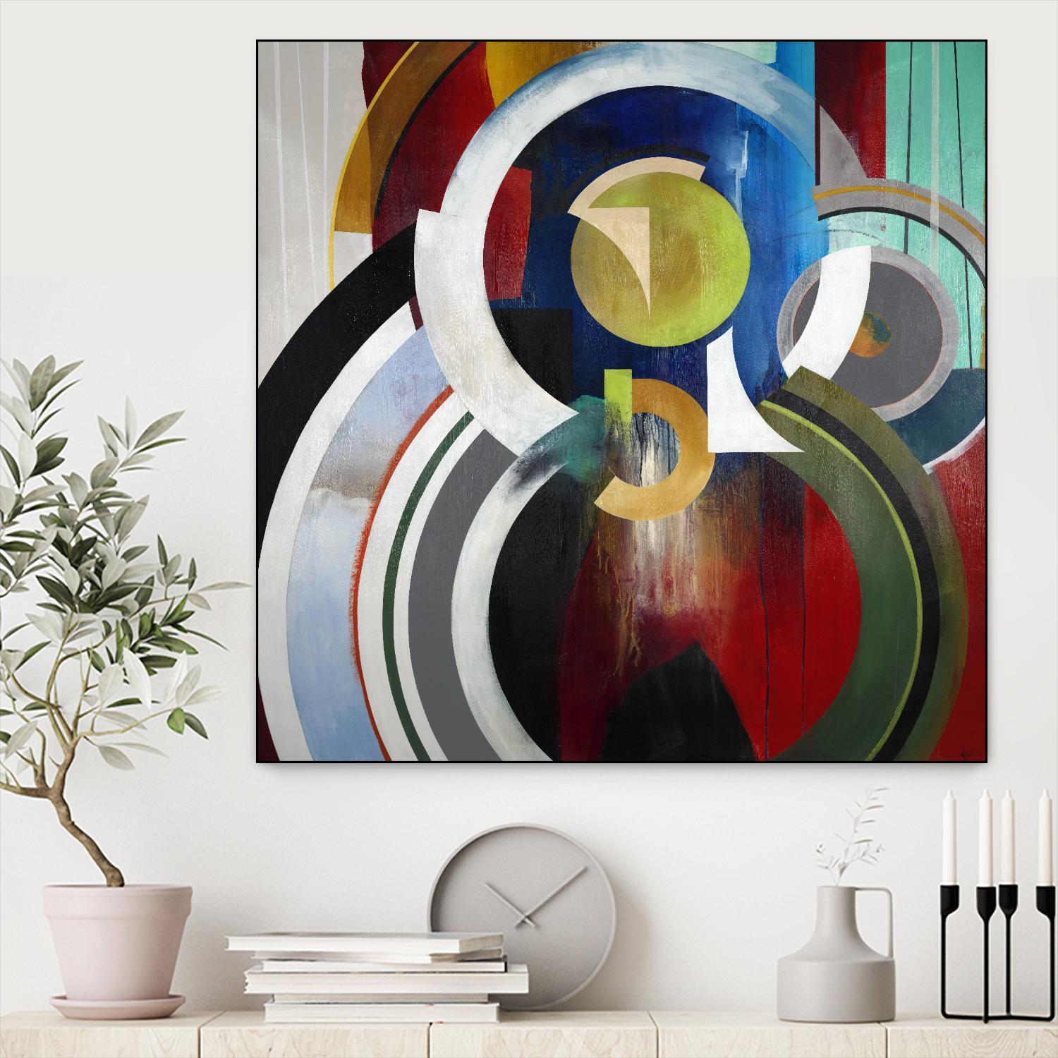 Focal by KC Haxton on GIANT ART - blue abstract