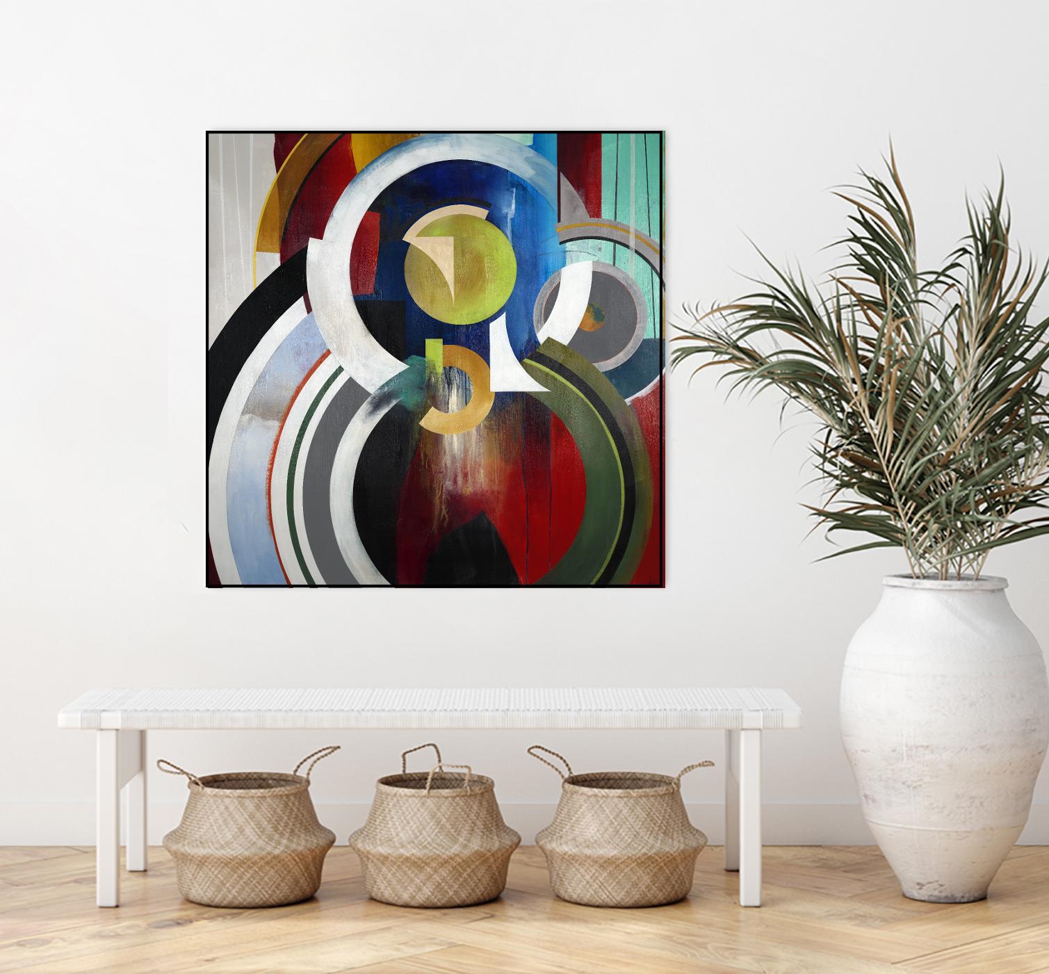 Focal by KC Haxton on GIANT ART - blue abstract