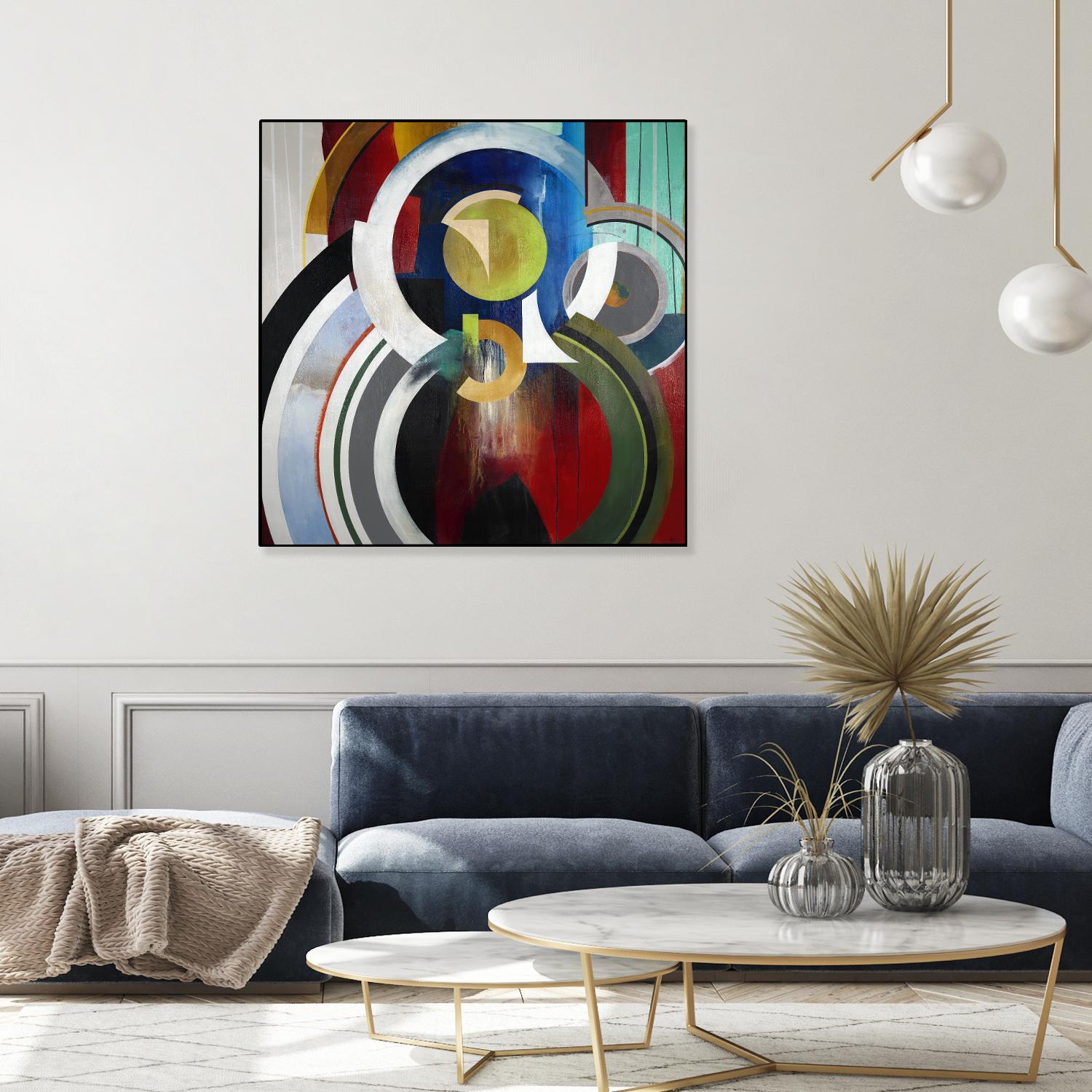 Focal by KC Haxton on GIANT ART - blue abstract