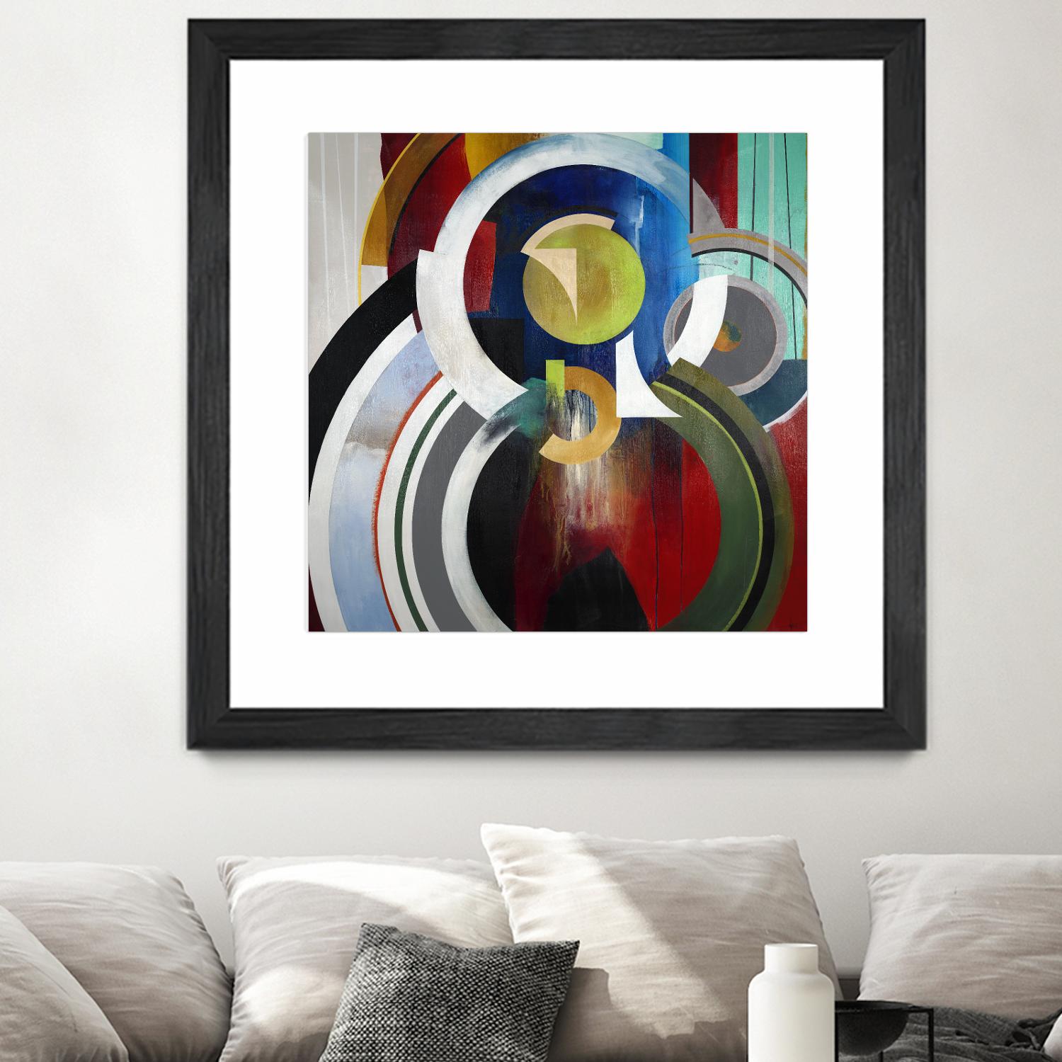 Focal by KC Haxton on GIANT ART - blue abstract