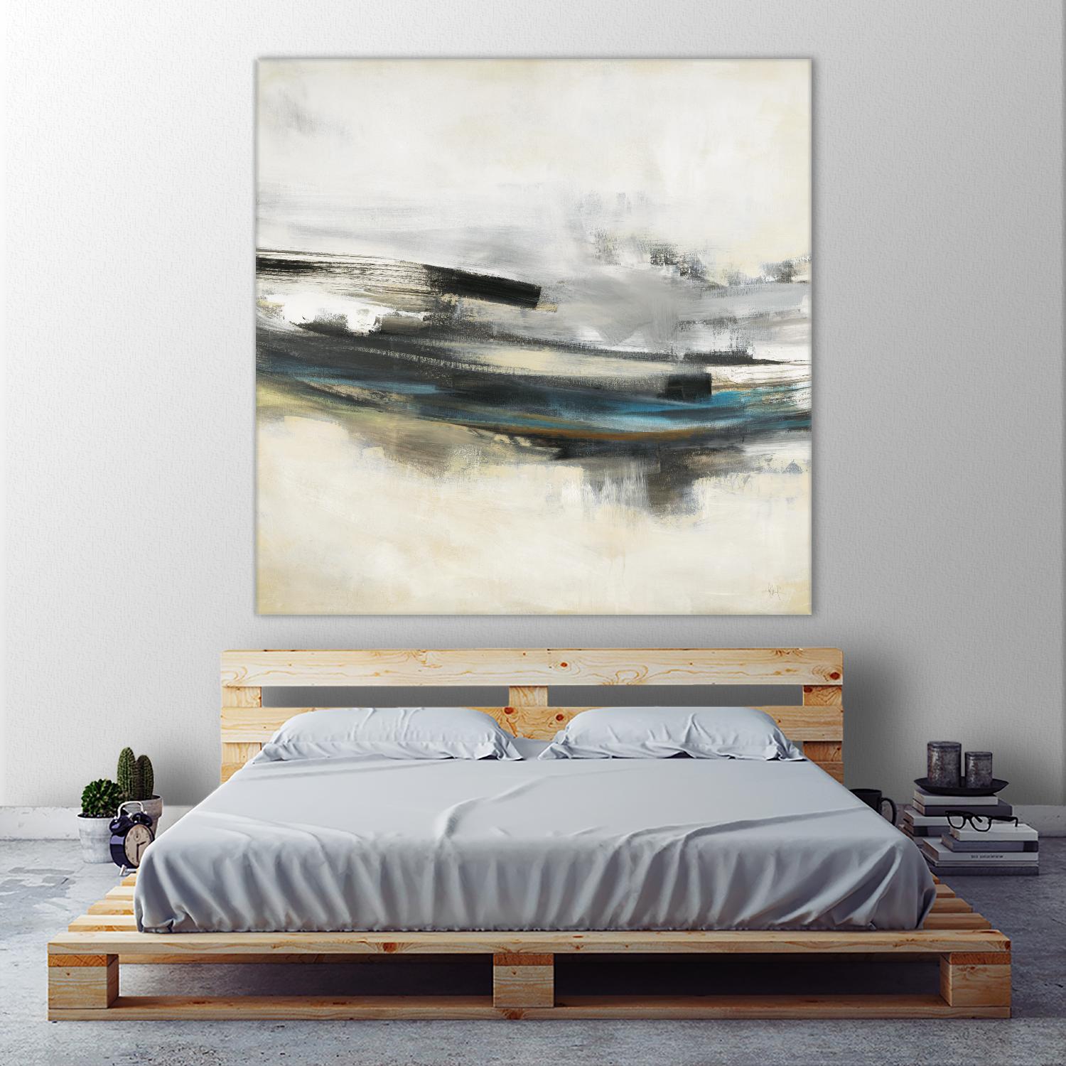 Sweet Sweep by KC Haxton on GIANT ART - blue abstract