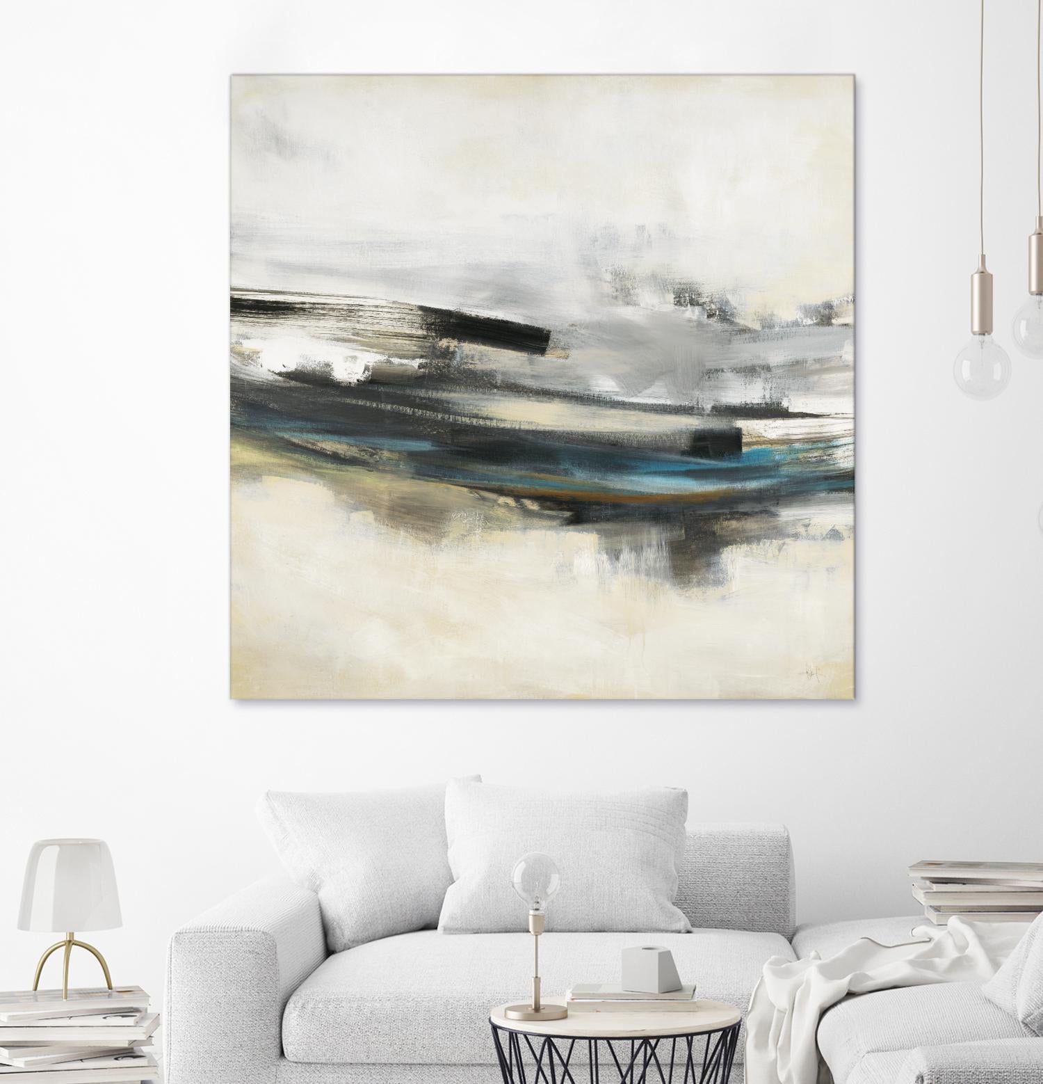 Sweet Sweep by KC Haxton on GIANT ART - blue abstract