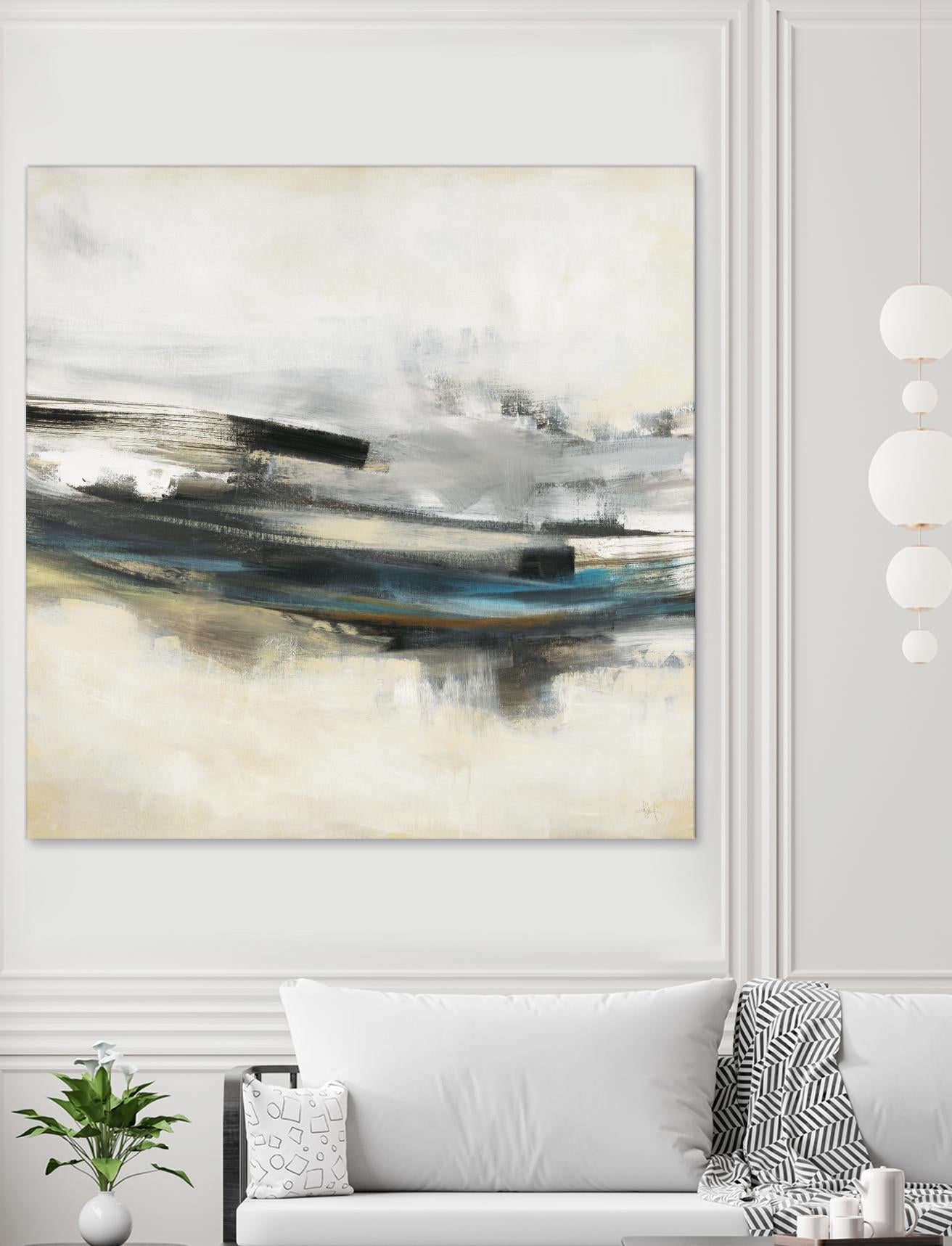 Sweet Sweep by KC Haxton on GIANT ART - blue abstract