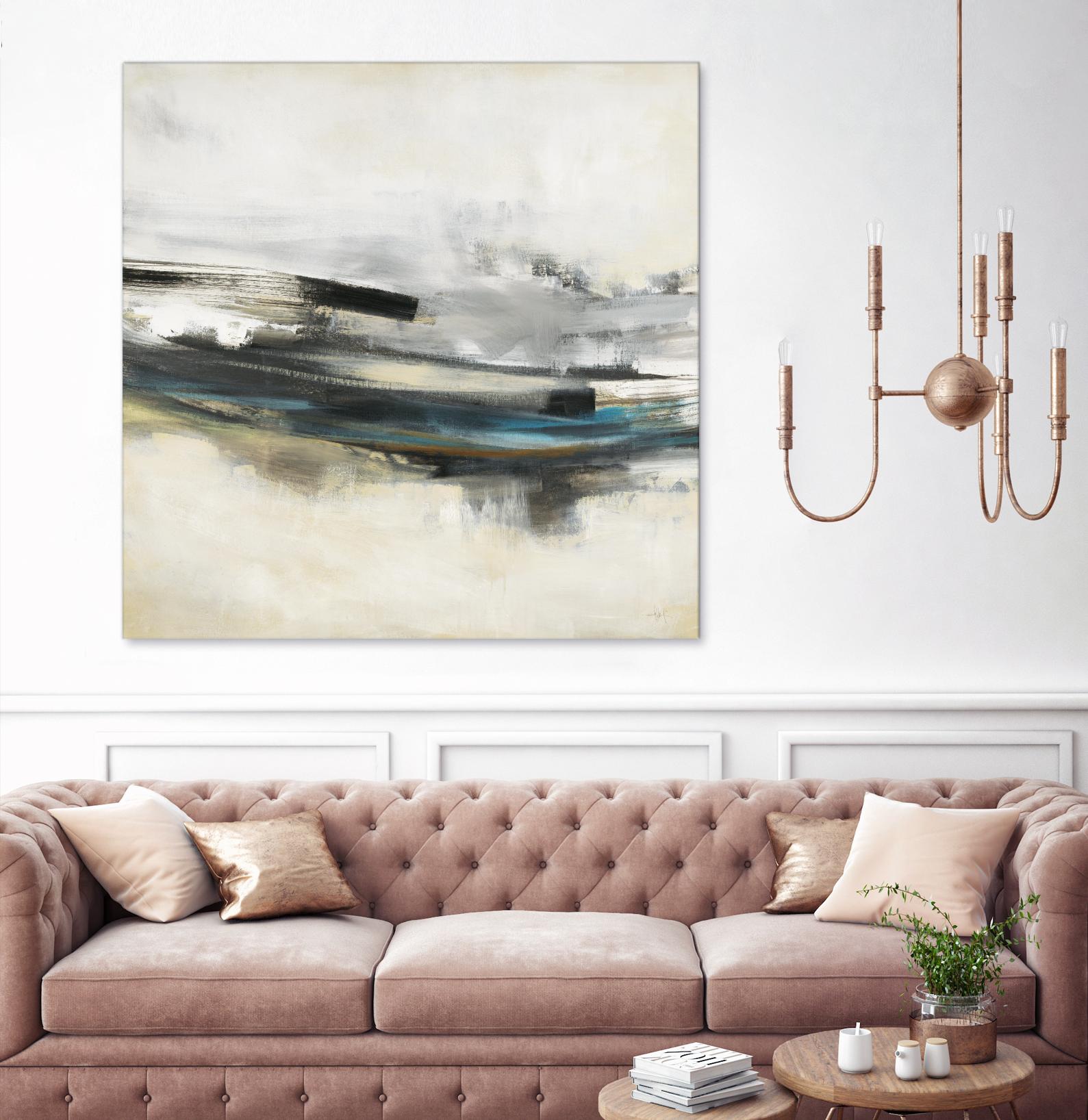 Sweet Sweep by KC Haxton on GIANT ART - blue abstract