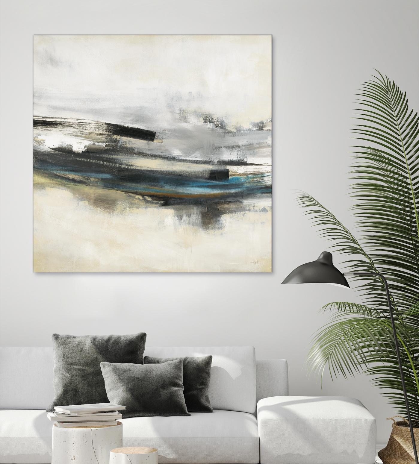 Sweet Sweep by KC Haxton on GIANT ART - blue abstract