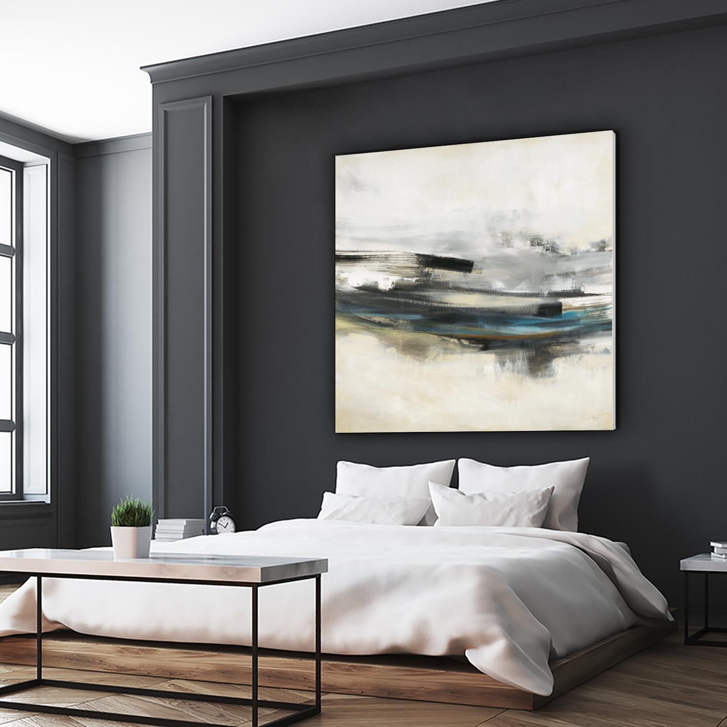 Sweet Sweep by KC Haxton on GIANT ART - blue abstract