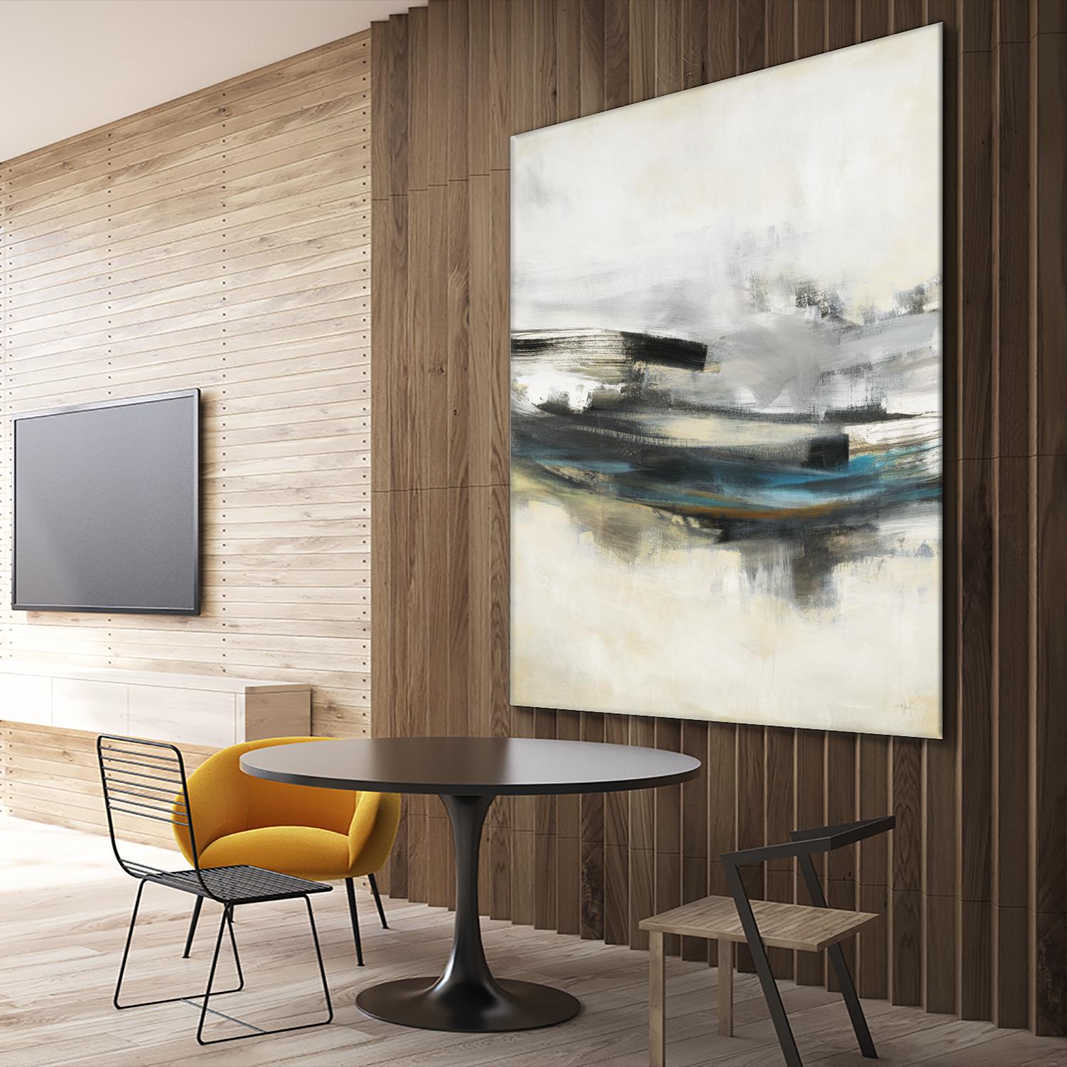 Sweet Sweep by KC Haxton on GIANT ART - blue abstract