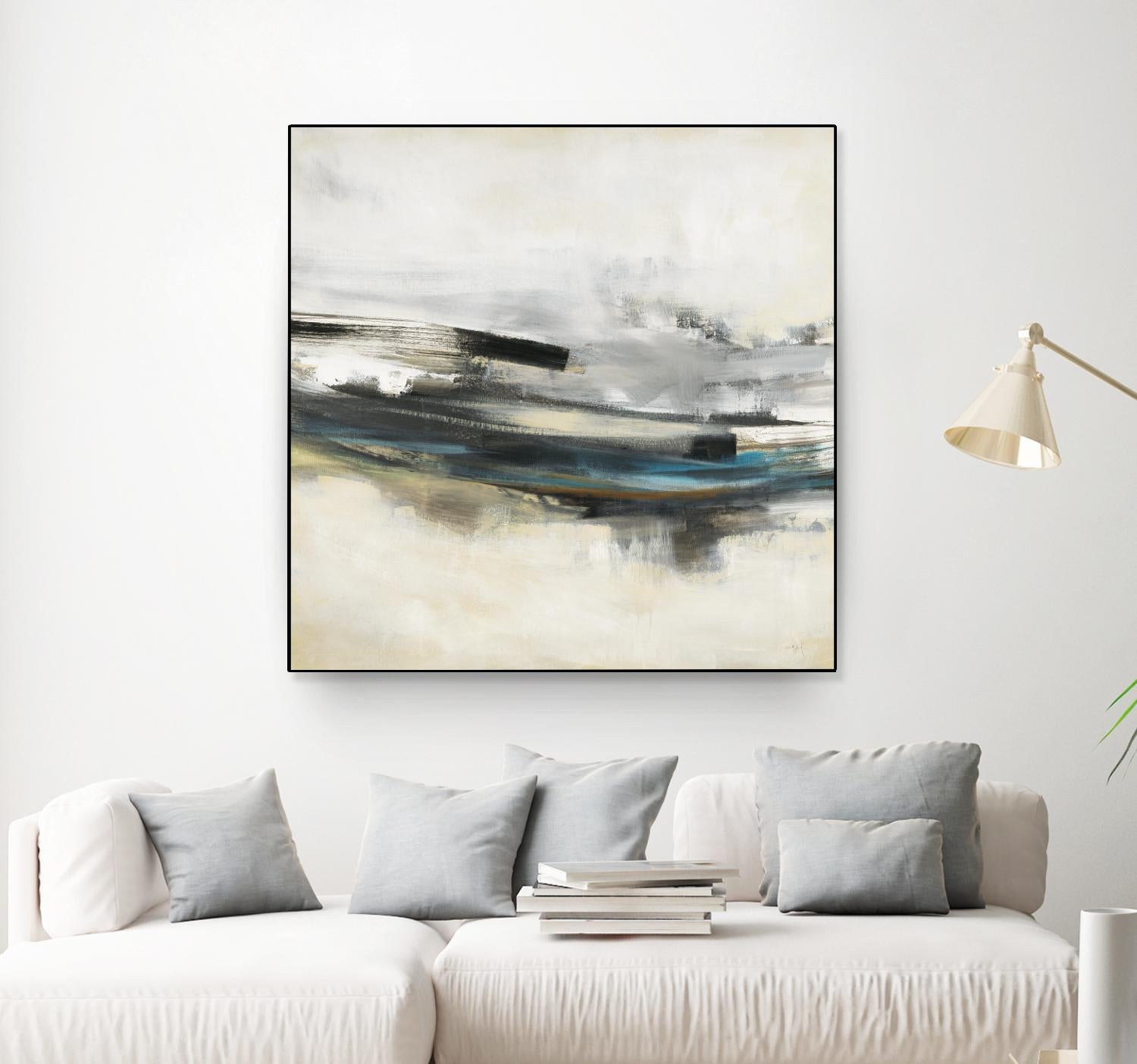 Sweet Sweep by KC Haxton on GIANT ART - blue abstract