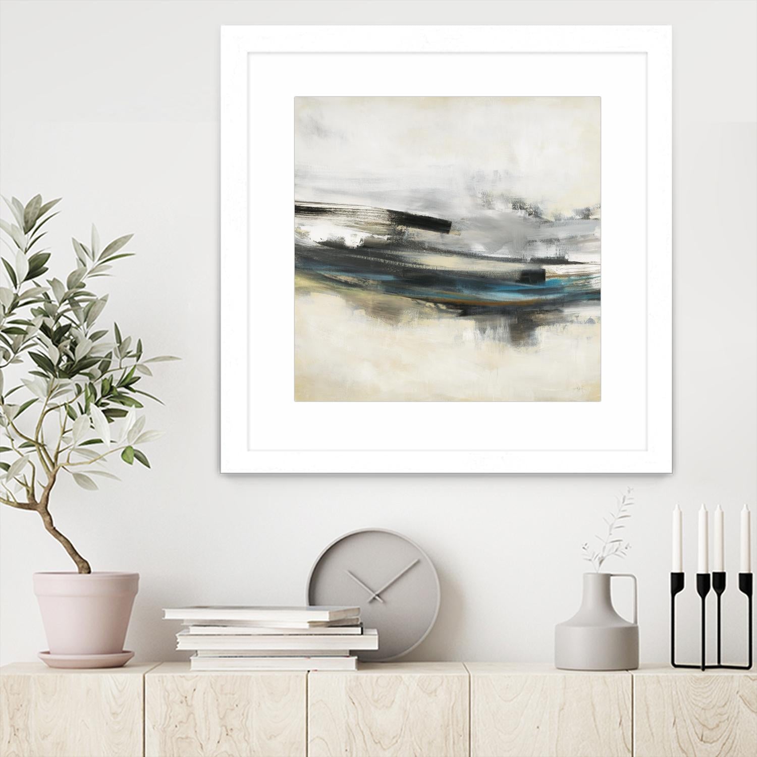 Sweet Sweep by KC Haxton on GIANT ART - blue abstract