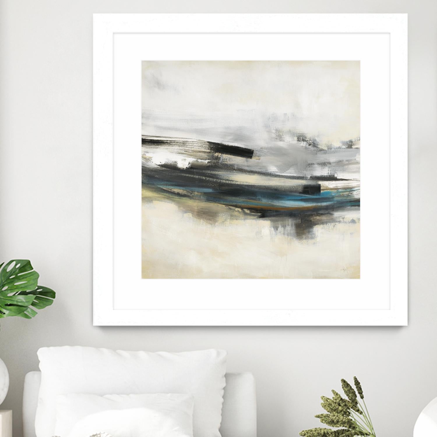 Sweet Sweep by KC Haxton on GIANT ART - blue abstract