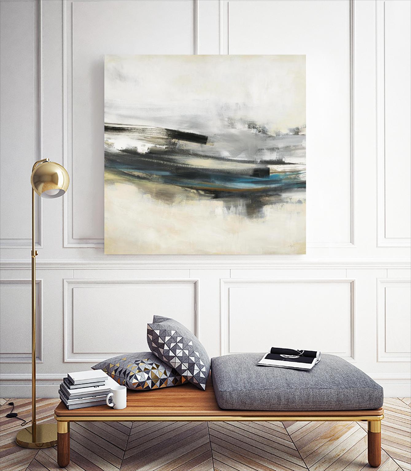 Sweet Sweep by KC Haxton on GIANT ART - blue abstract