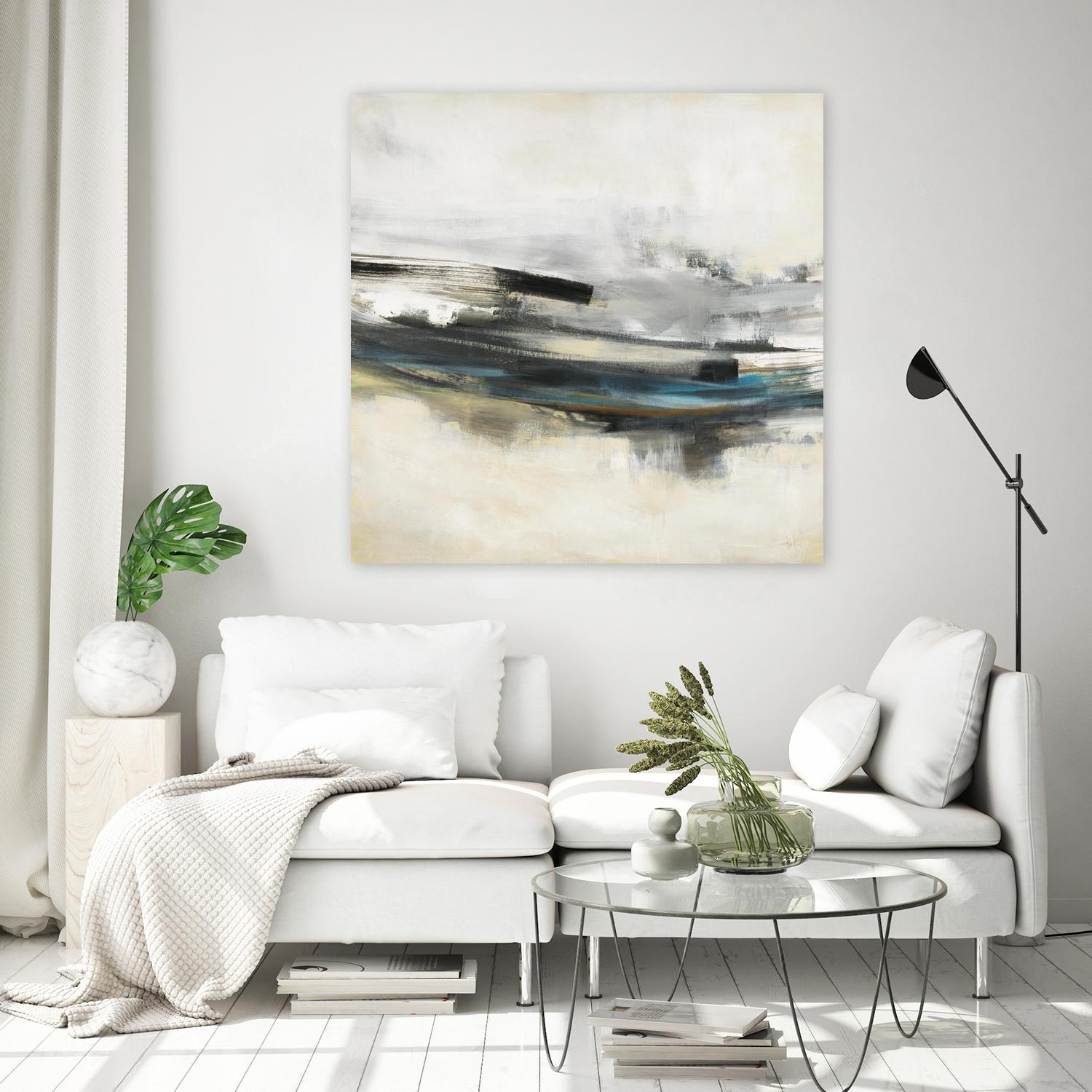 Sweet Sweep by KC Haxton on GIANT ART - blue abstract