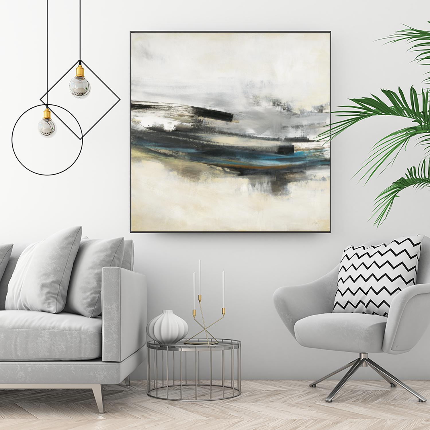 Sweet Sweep by KC Haxton on GIANT ART - blue abstract