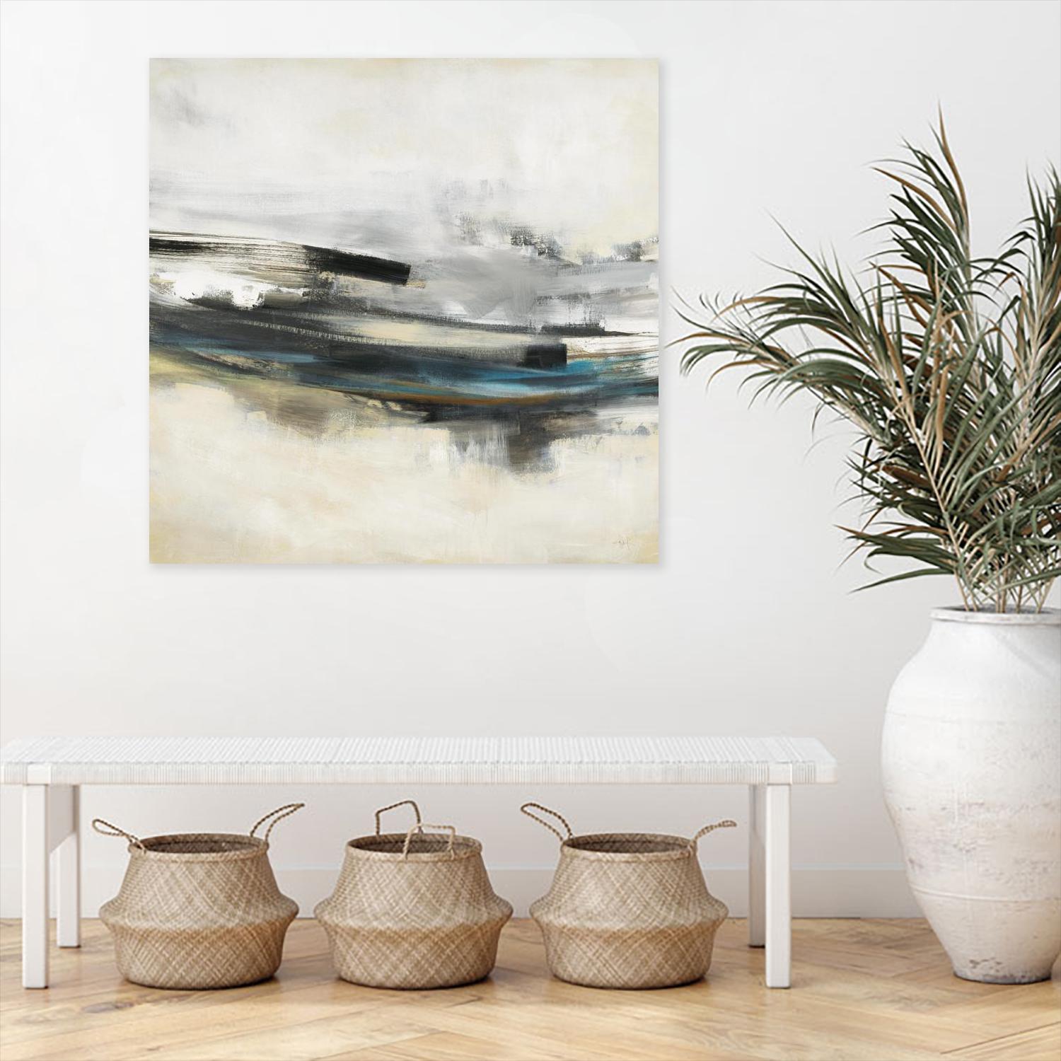 Sweet Sweep by KC Haxton on GIANT ART - blue abstract