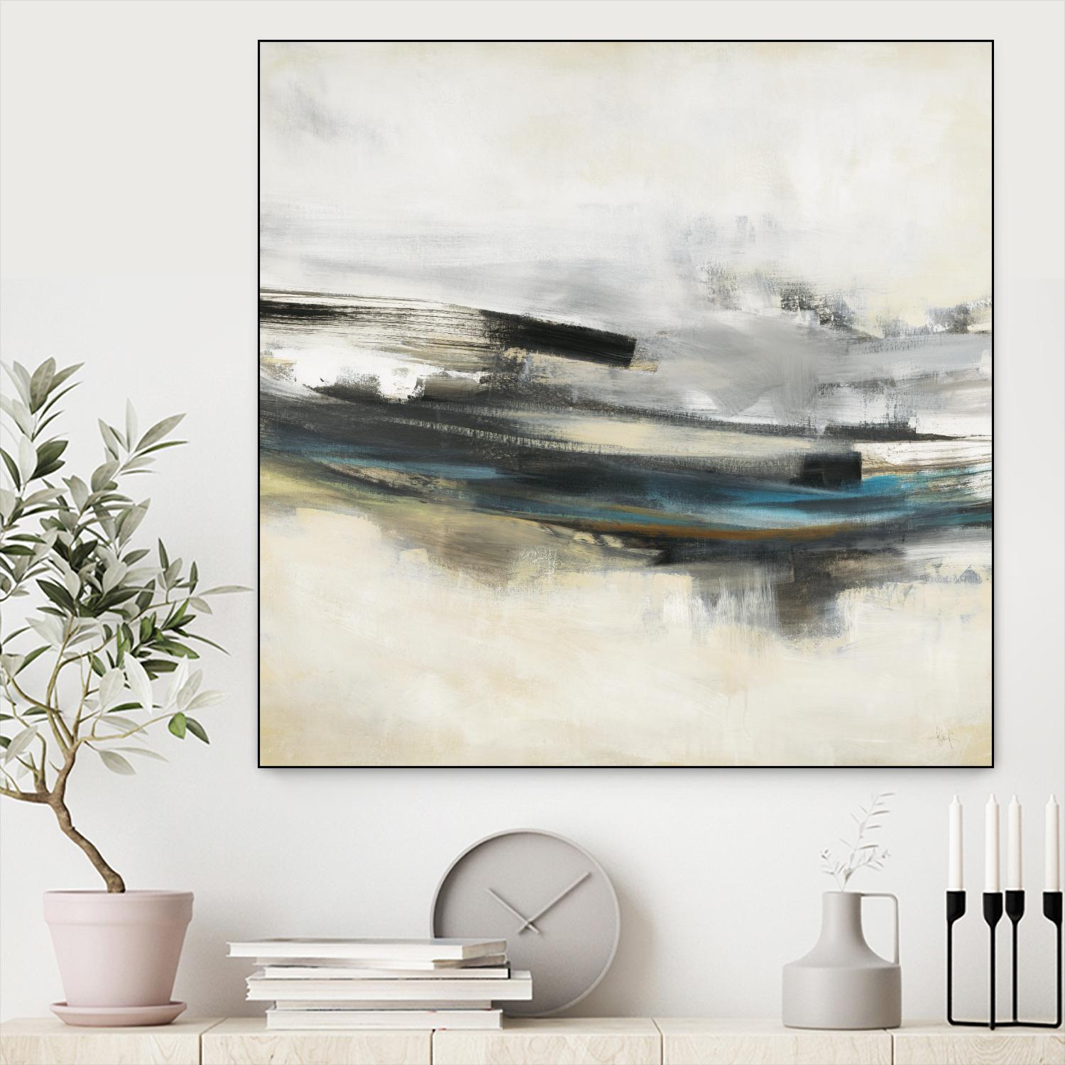 Sweet Sweep by KC Haxton on GIANT ART - blue abstract