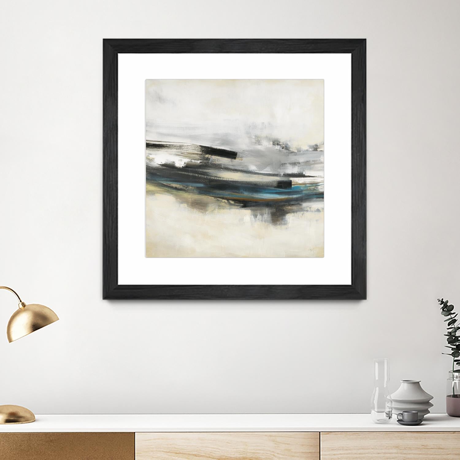 Sweet Sweep by KC Haxton on GIANT ART - blue abstract