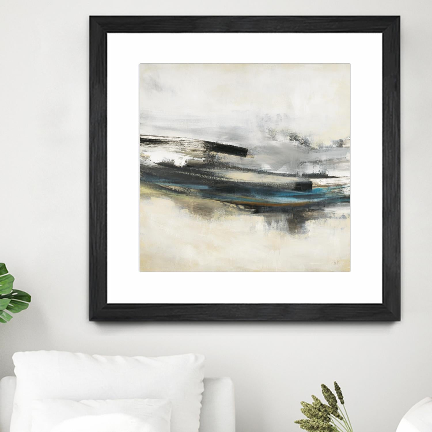 Sweet Sweep by KC Haxton on GIANT ART - blue abstract