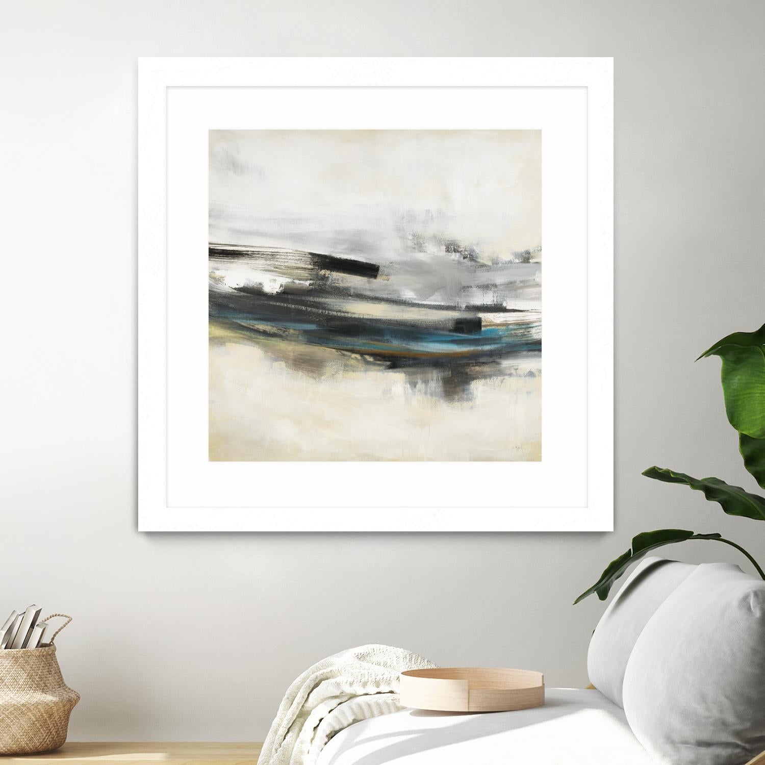 Sweet Sweep by KC Haxton on GIANT ART - blue abstract