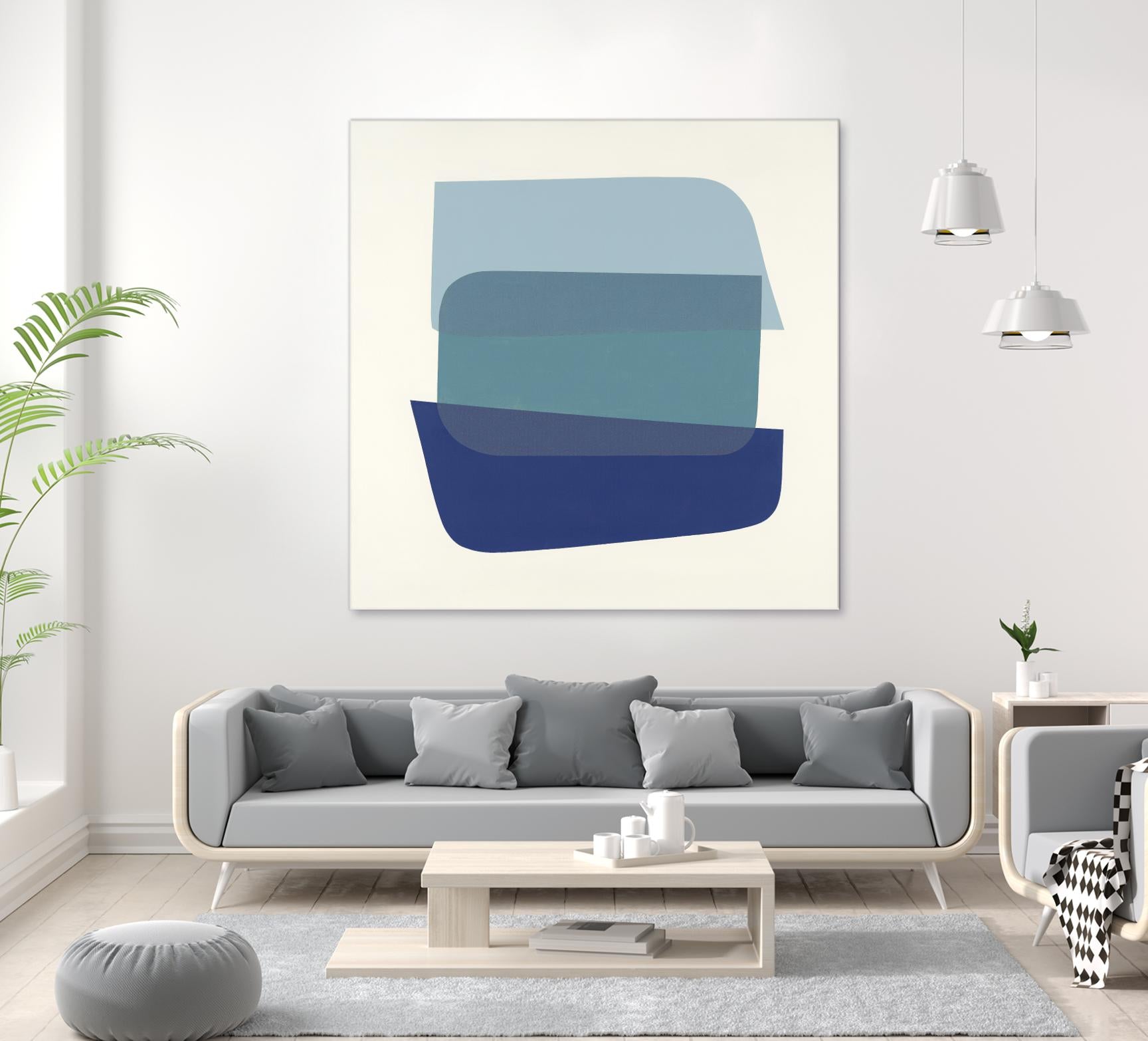 Shapes IV by KC Haxton on GIANT ART - brights, neutrals abstract