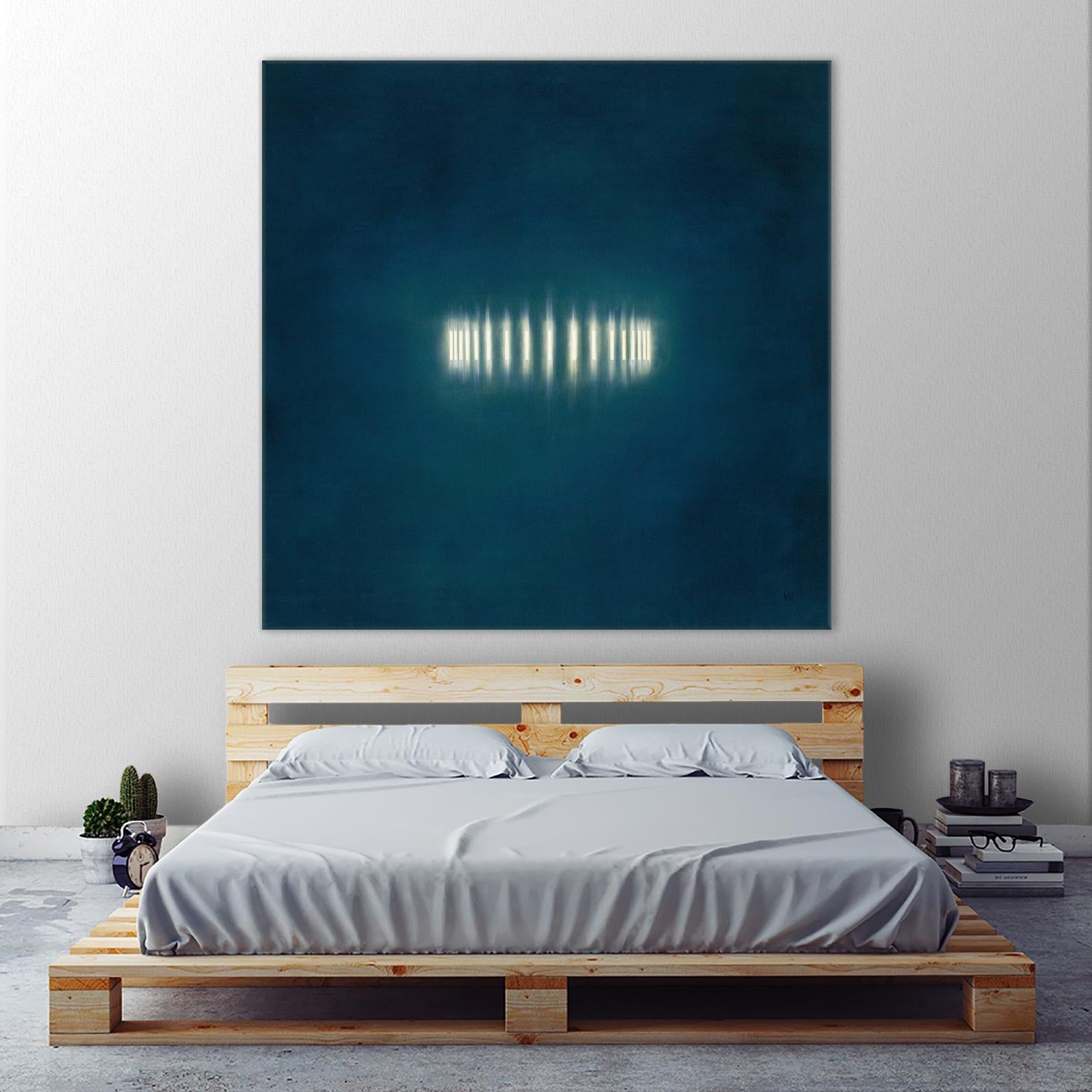 Light Ring II by KC Haxton on GIANT ART - white abstract