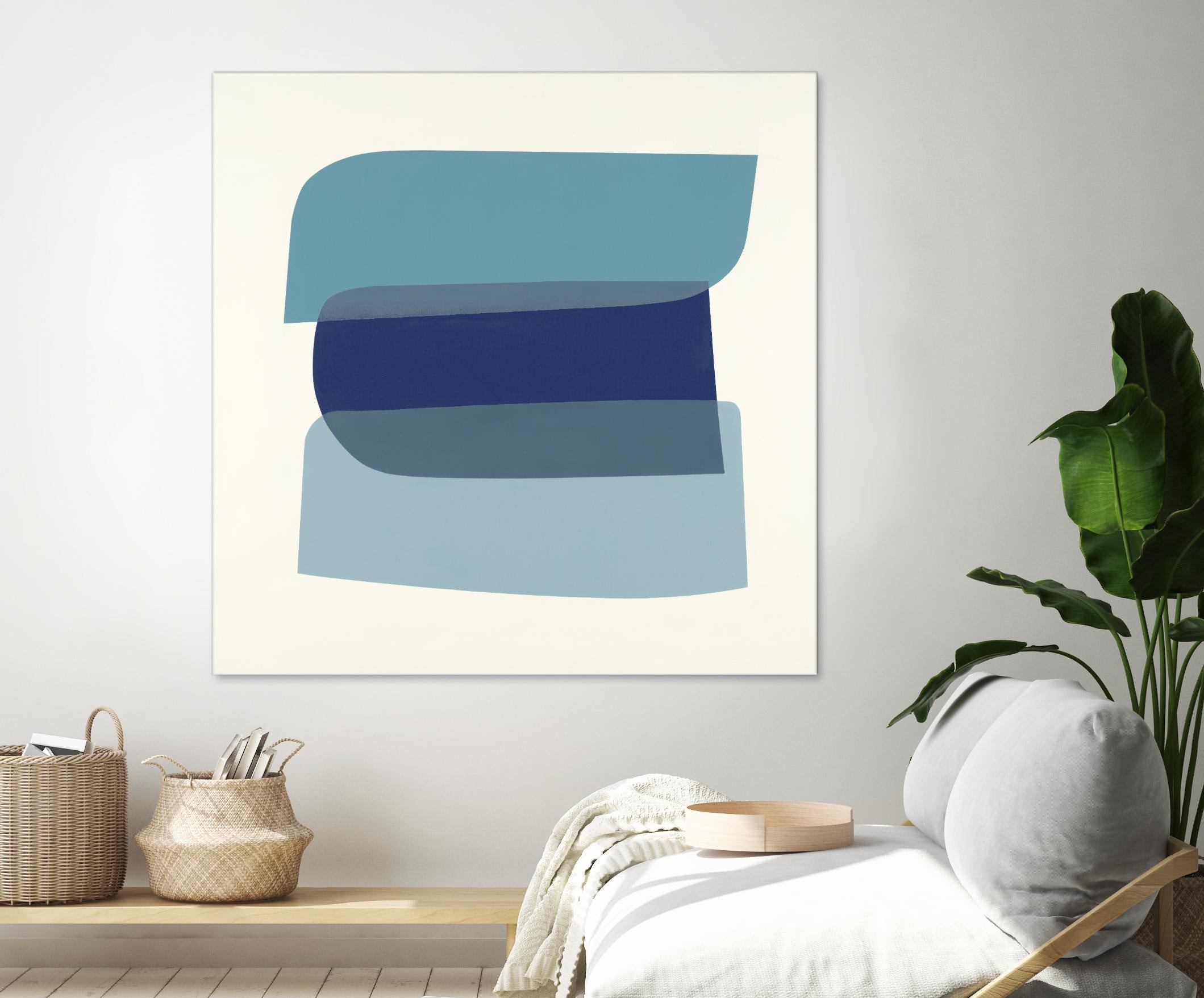 Shapes II V5 by KC Haxton on GIANT ART - blues geometric shapes