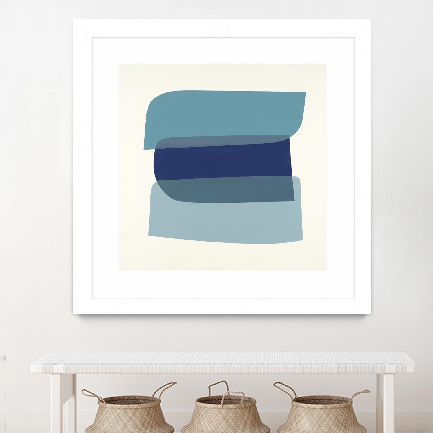 Shapes II V5 by KC Haxton on GIANT ART - blues geometric shapes