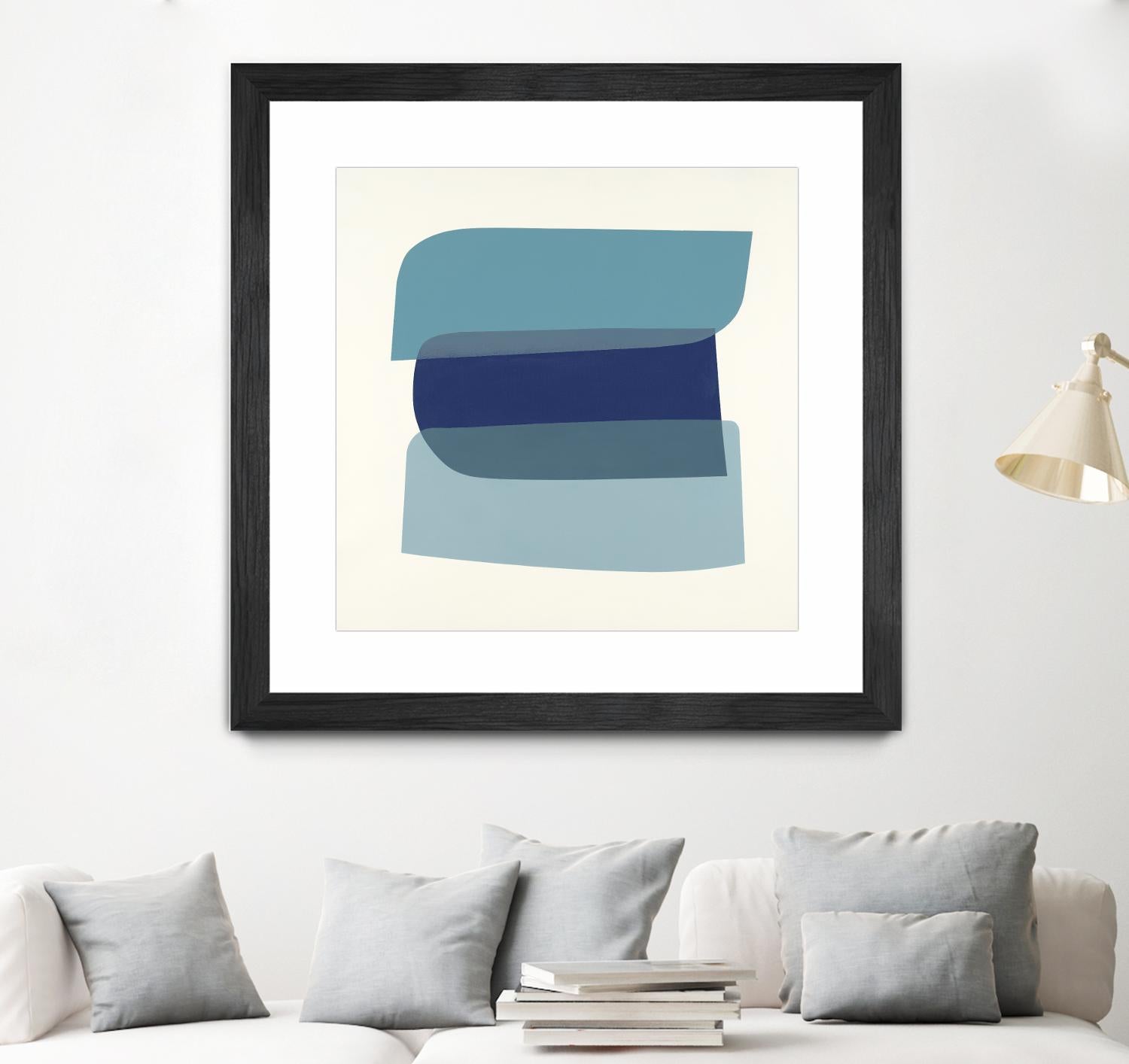 Shapes II V5 by KC Haxton on GIANT ART - blues geometric shapes