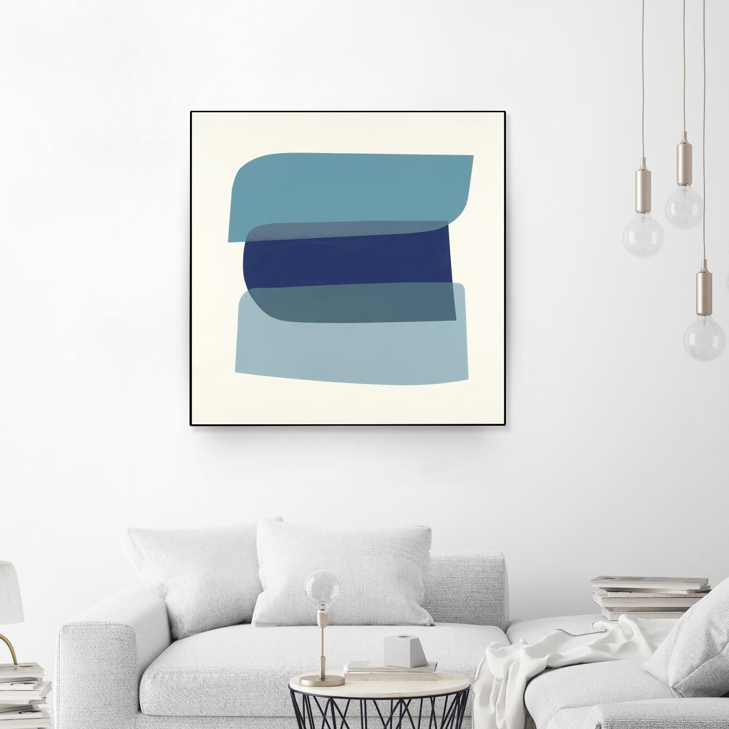 Shapes II V5 by KC Haxton on GIANT ART - blues geometric shapes