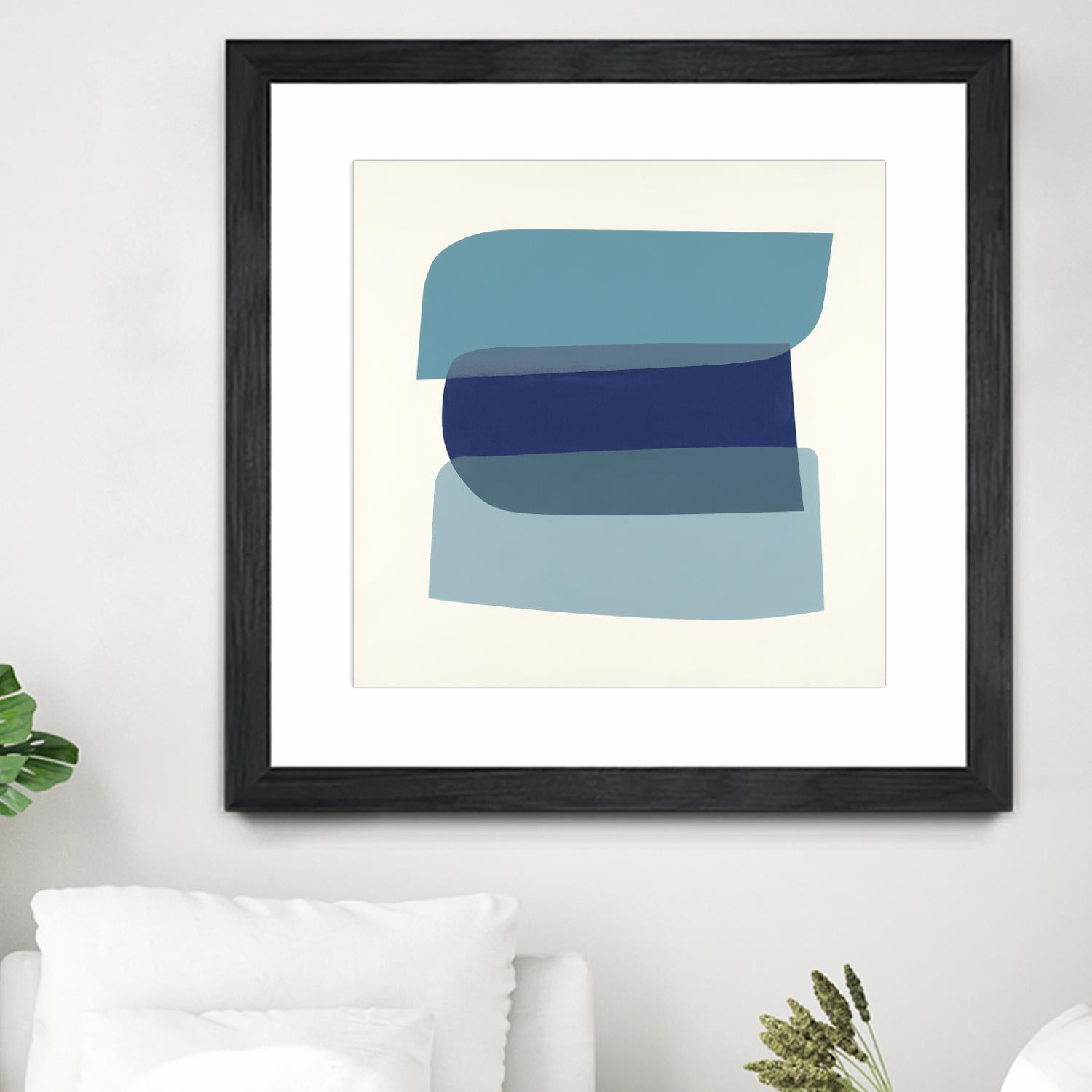 Shapes II V5 by KC Haxton on GIANT ART - blues geometric shapes