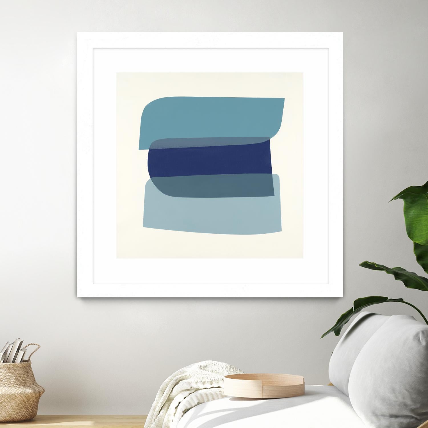 Shapes II V5 by KC Haxton on GIANT ART - blues geometric shapes