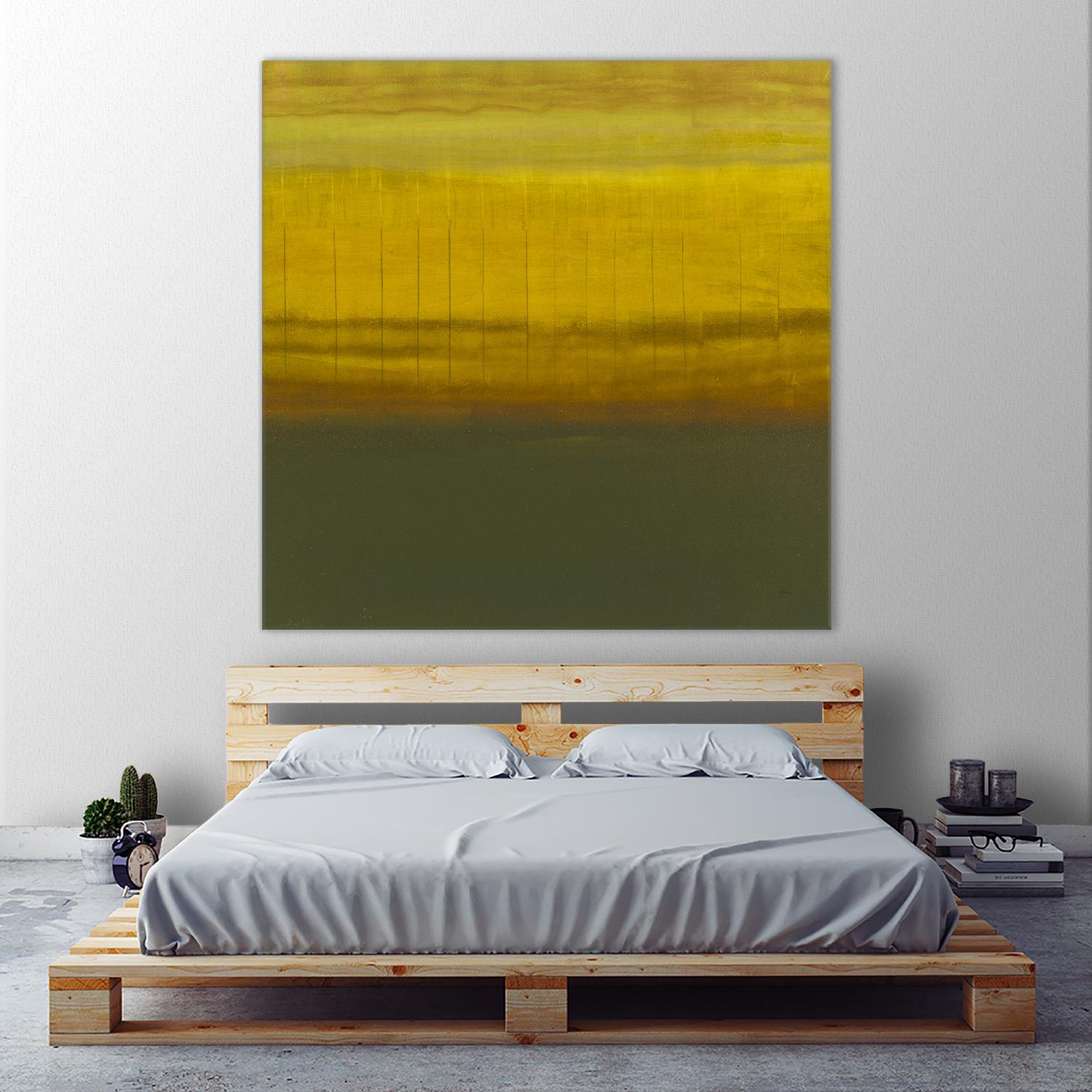 Sense I by Randy Hibberd on GIANT ART - green abstract