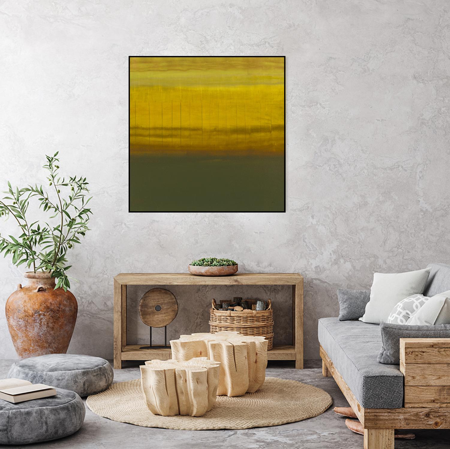 Sense I by Randy Hibberd on GIANT ART - green abstract