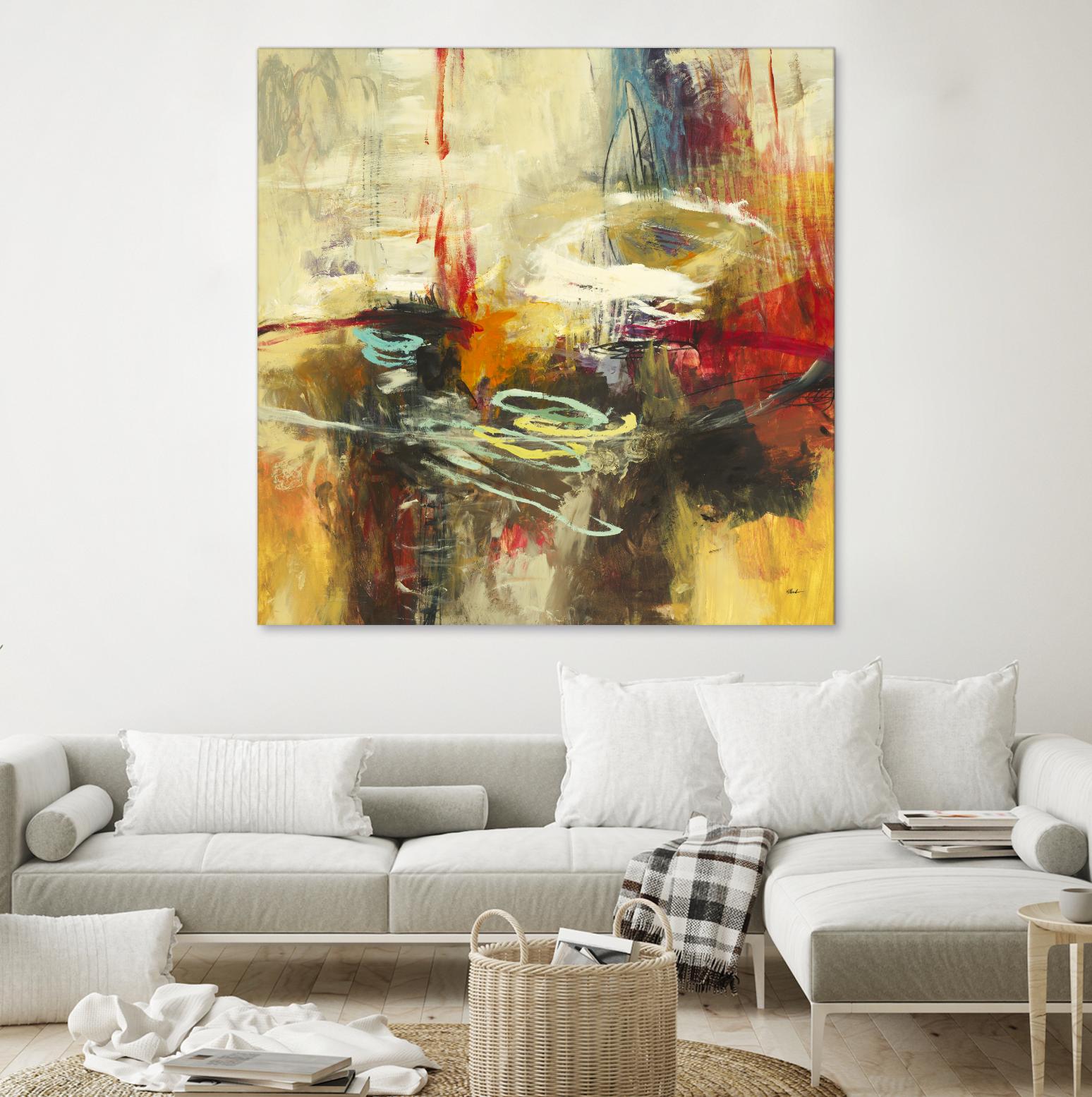 Instictual Beauty II by Randy Hibberd on GIANT ART - red abstract