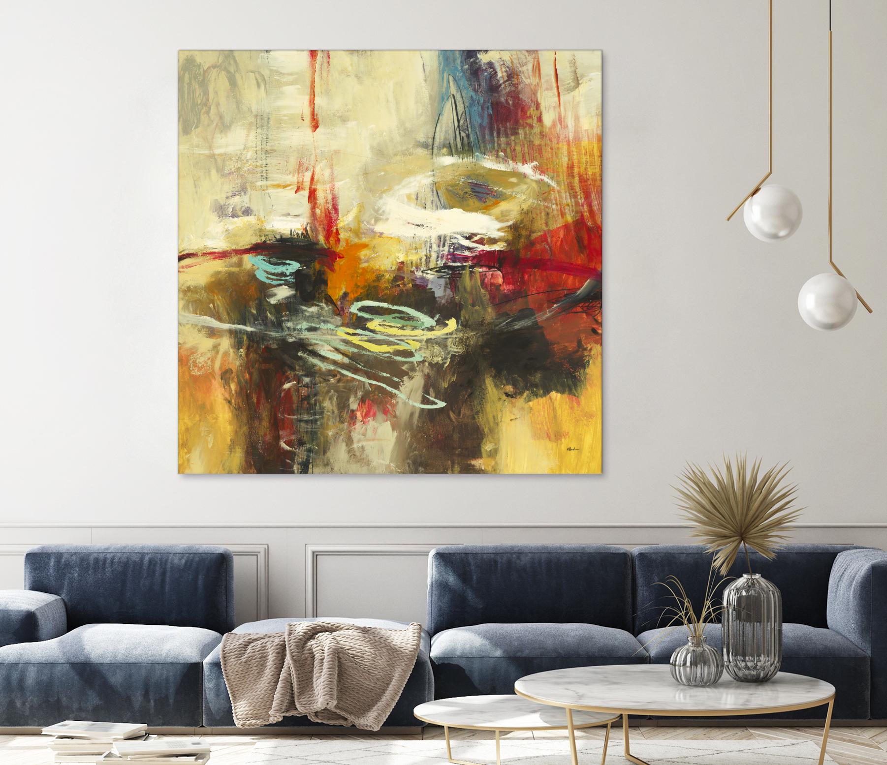 Instictual Beauty II by Randy Hibberd on GIANT ART - red abstract